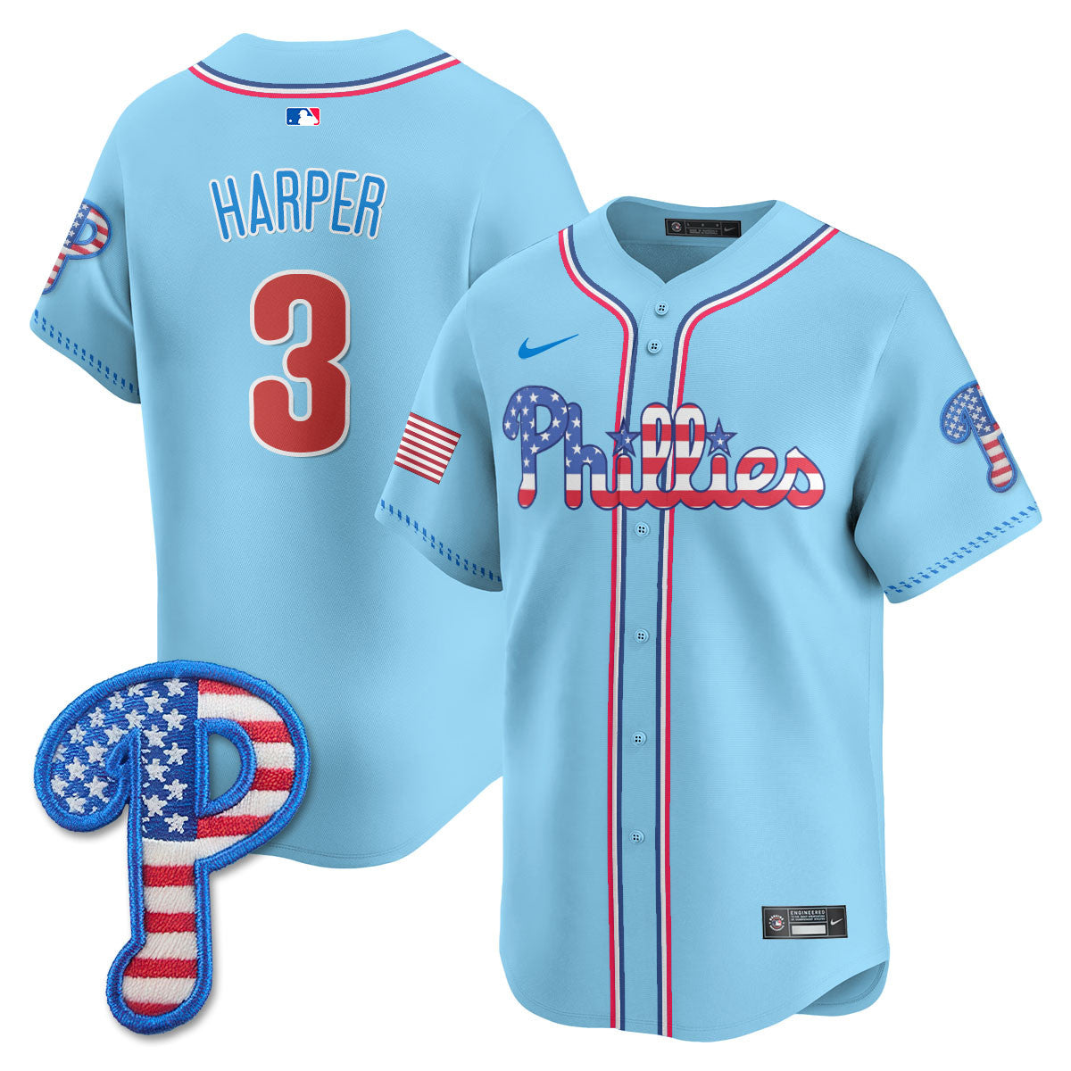 PHI 2025 Fourth of July Jersey - Stitched