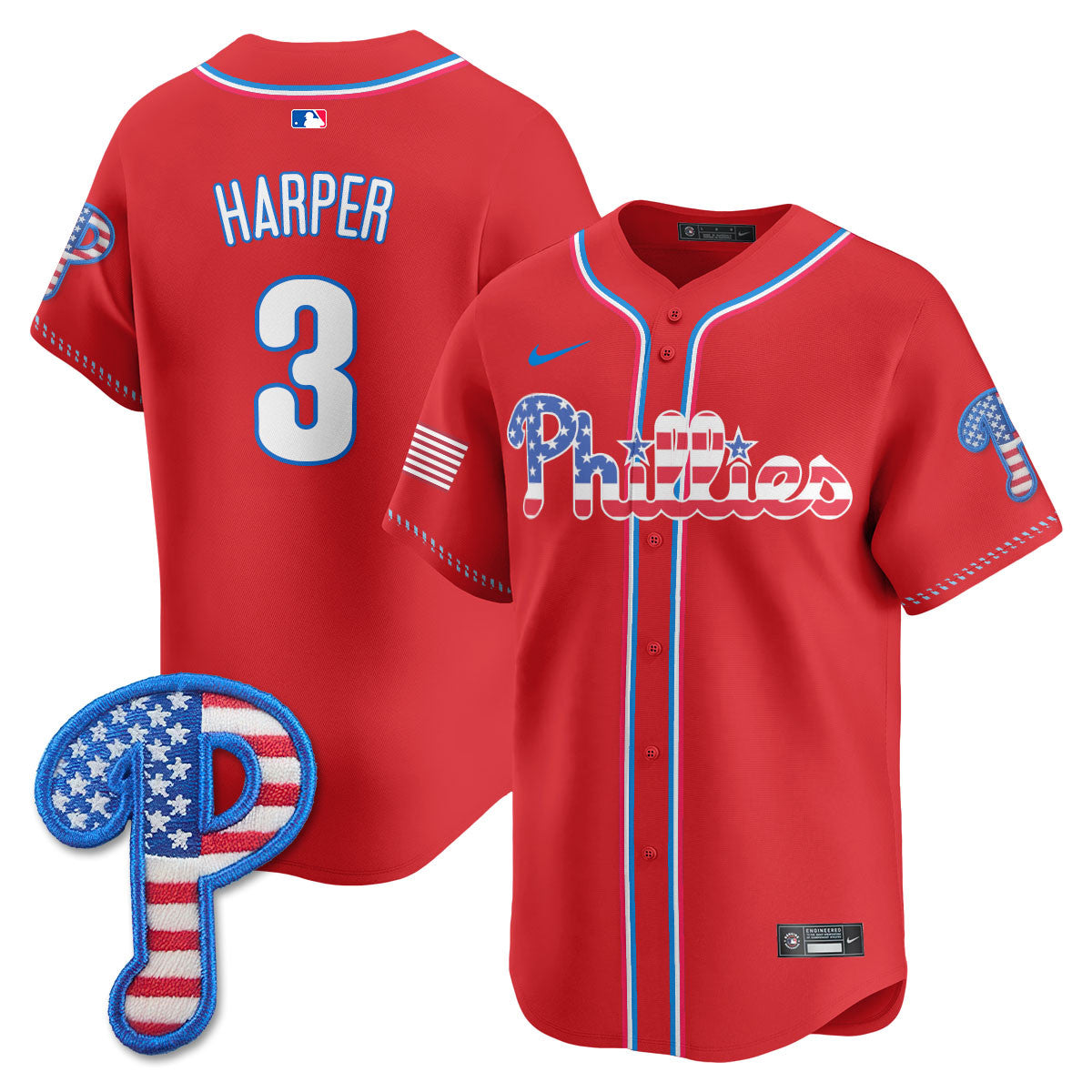 PHI 2025 Fourth of July Jersey - Stitched