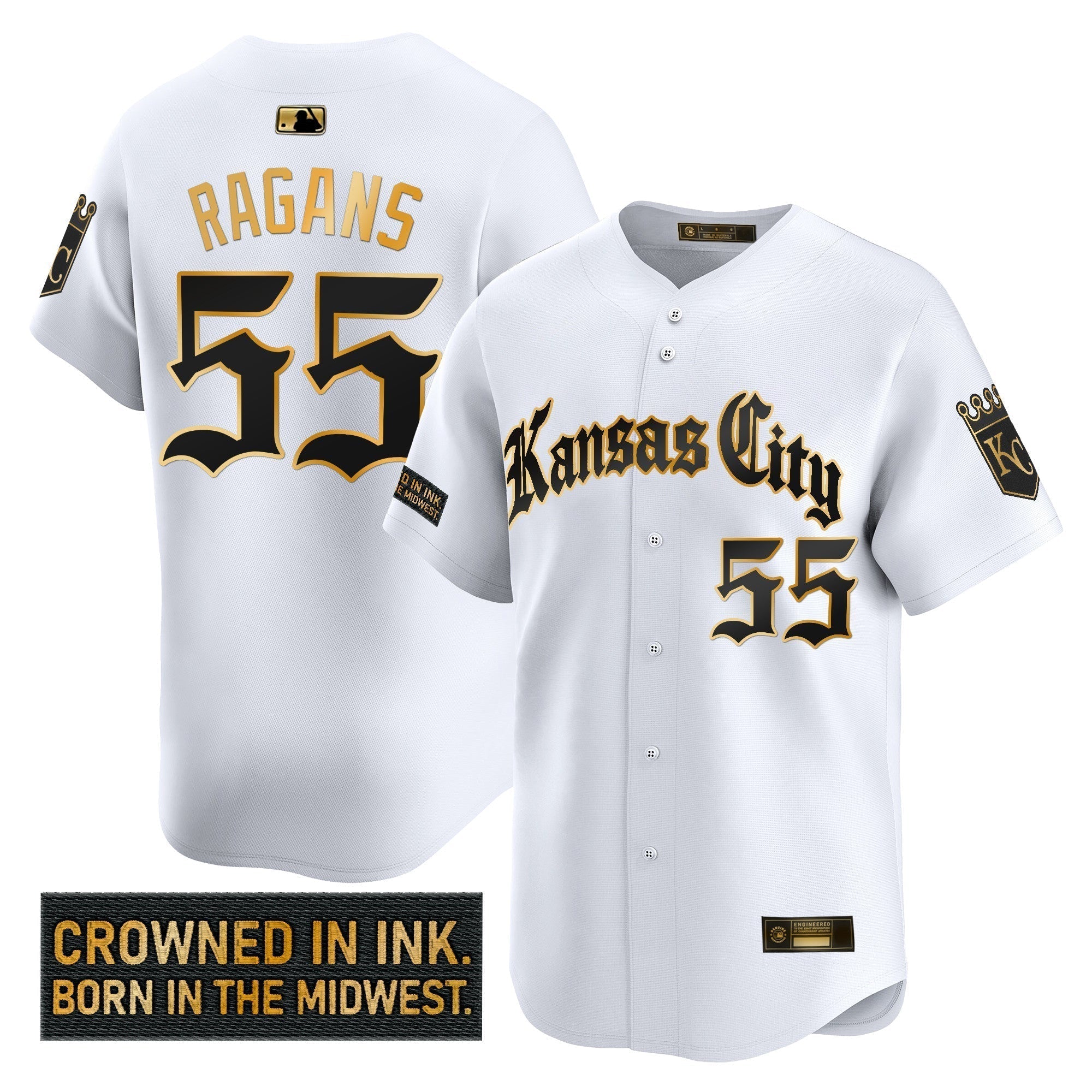 KC 'Gothic Crown Edition' Gold Vapor Premier Limited Jersey - Stitched