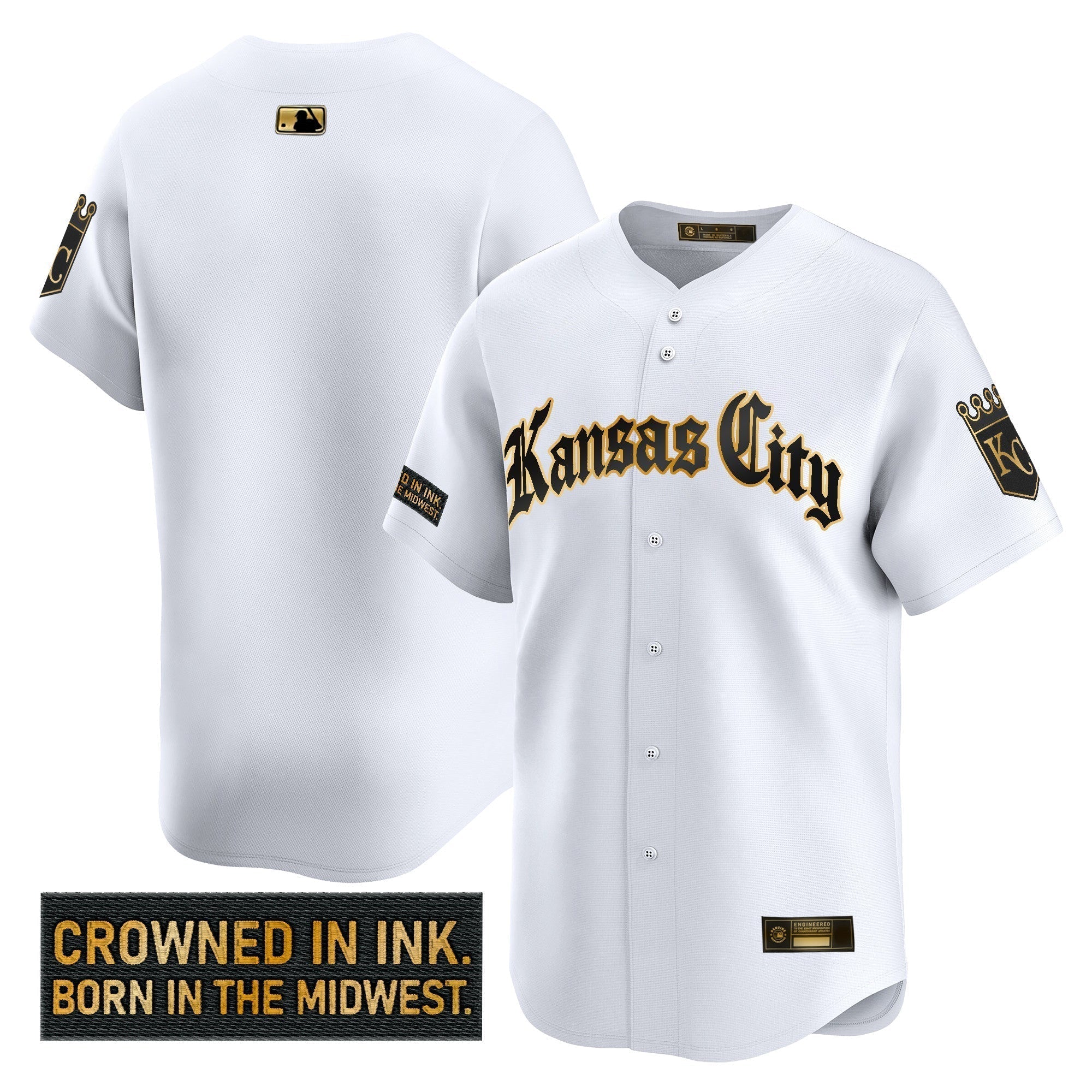 KC 'Gothic Crown Edition' Gold Vapor Premier Limited Jersey - Stitched