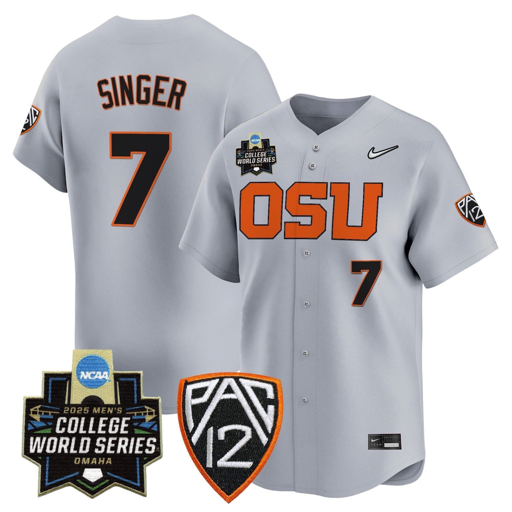 Oregon State Beavers 2025 World Series Vapor Premier Limited Jersey - Stitched