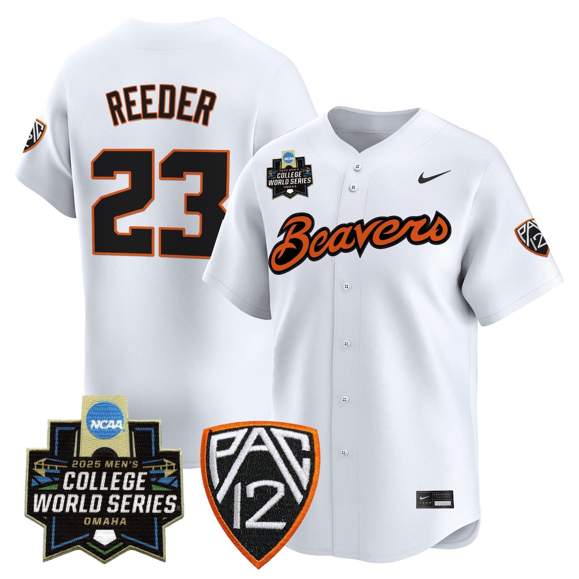 Oregon State Beavers 2025 World Series Vapor Premier Limited Jersey - Stitched