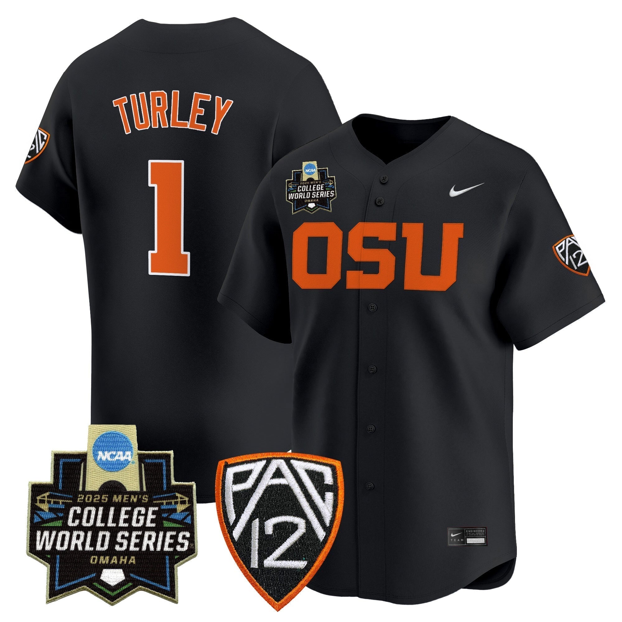 Oregon State Beavers 2025 World Series Vapor Premier Limited Jersey - Stitched