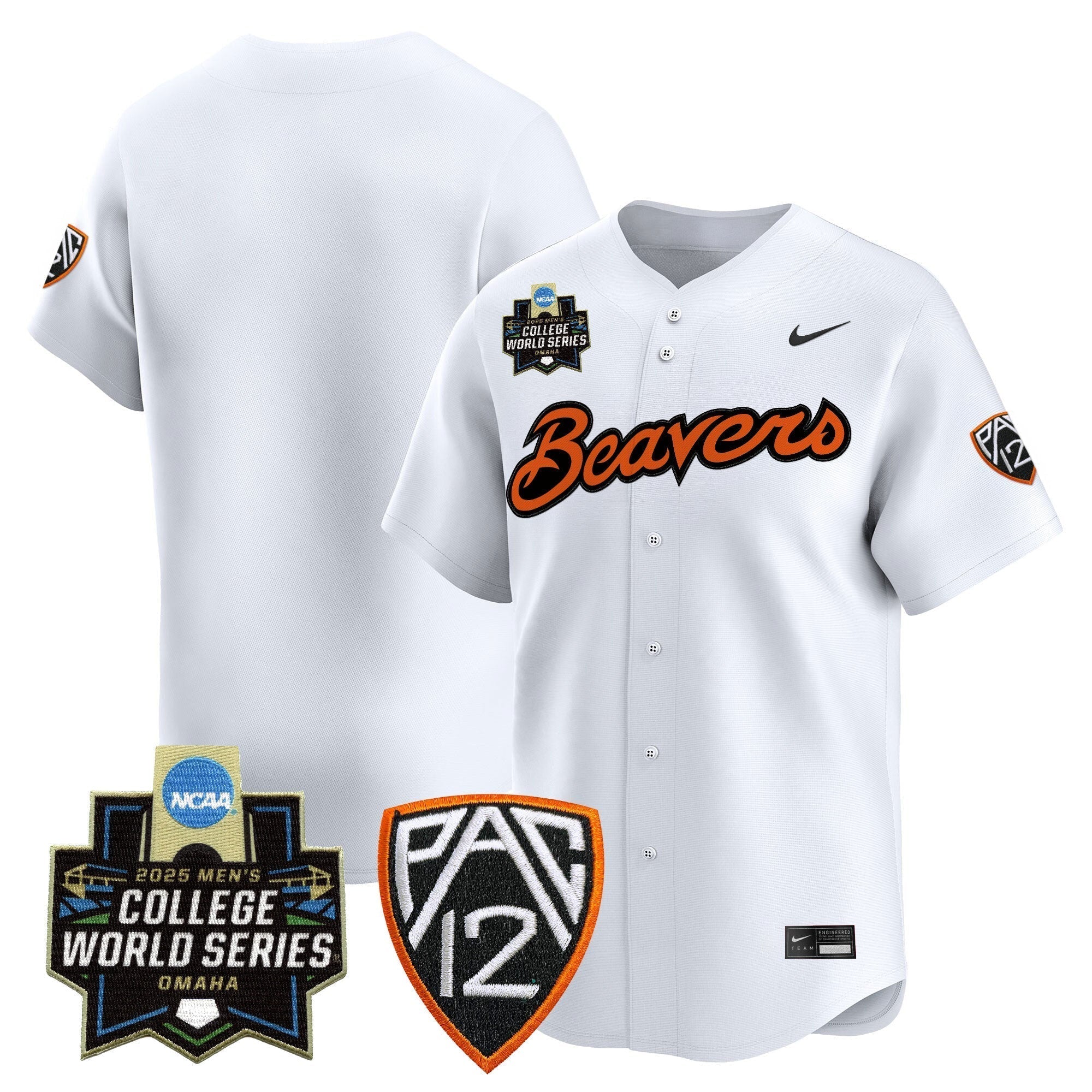 Oregon State Beavers 2025 World Series Vapor Premier Limited Jersey - Stitched