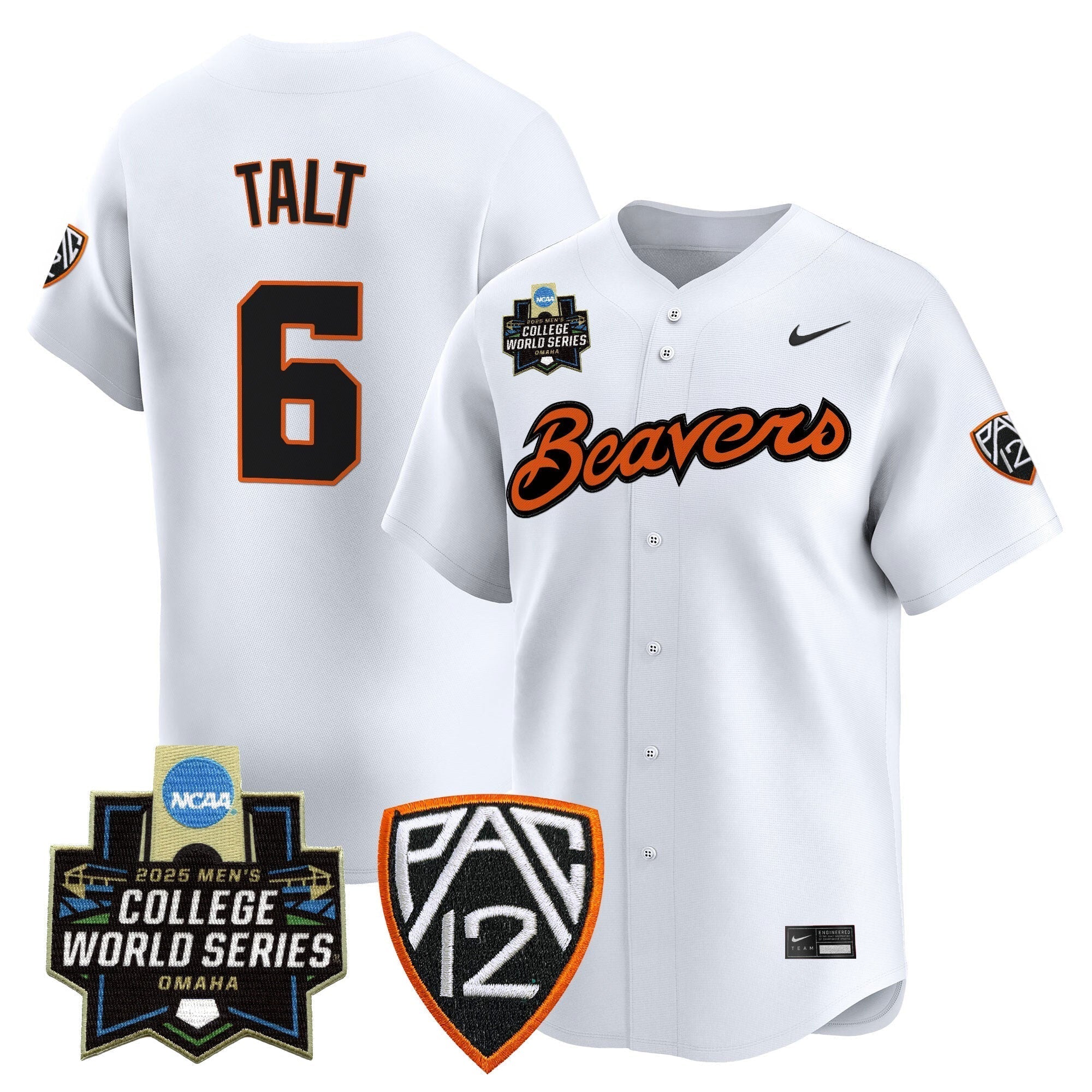 Oregon State Beavers 2025 World Series Vapor Premier Limited Jersey - Stitched