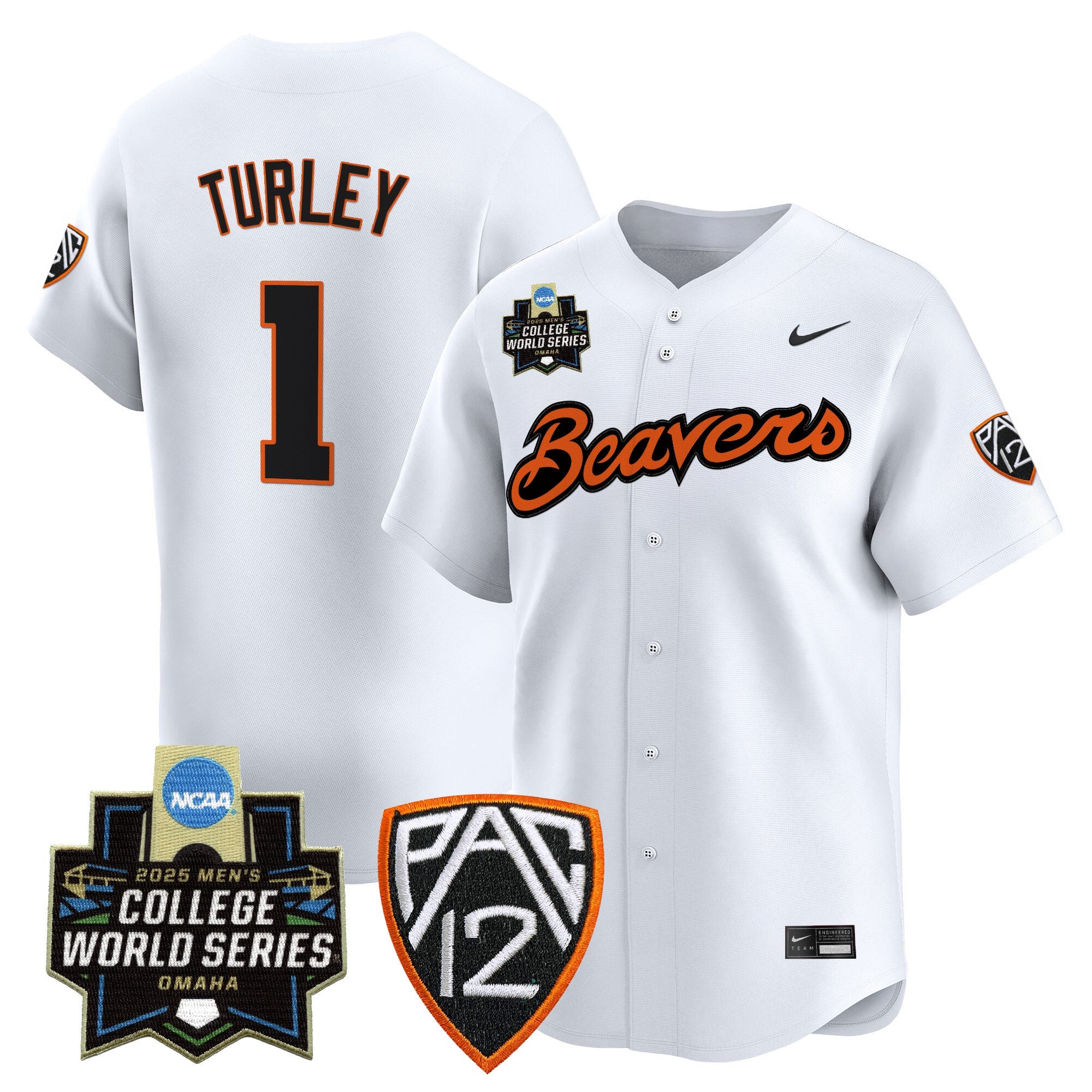Oregon State Beavers 2025 World Series Vapor Premier Limited Jersey - Stitched