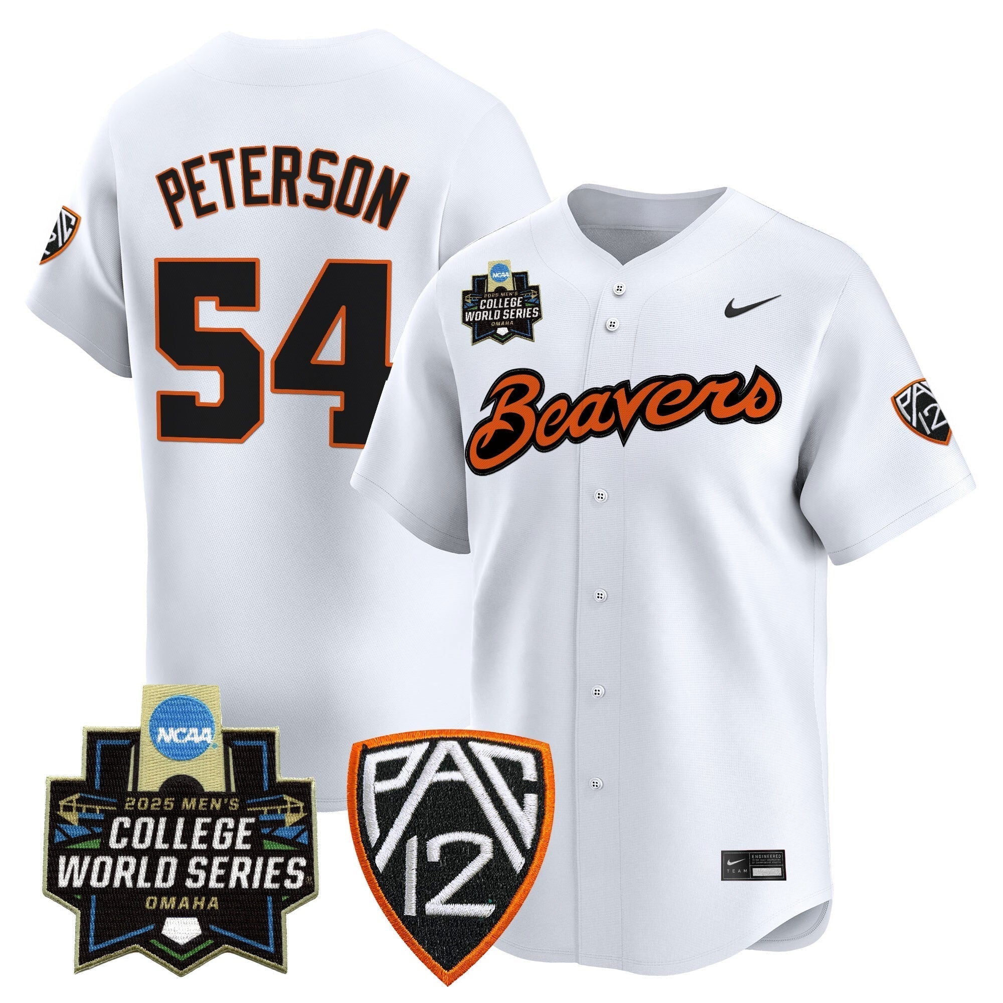 Oregon State Beavers 2025 World Series Vapor Premier Limited Jersey - Stitched