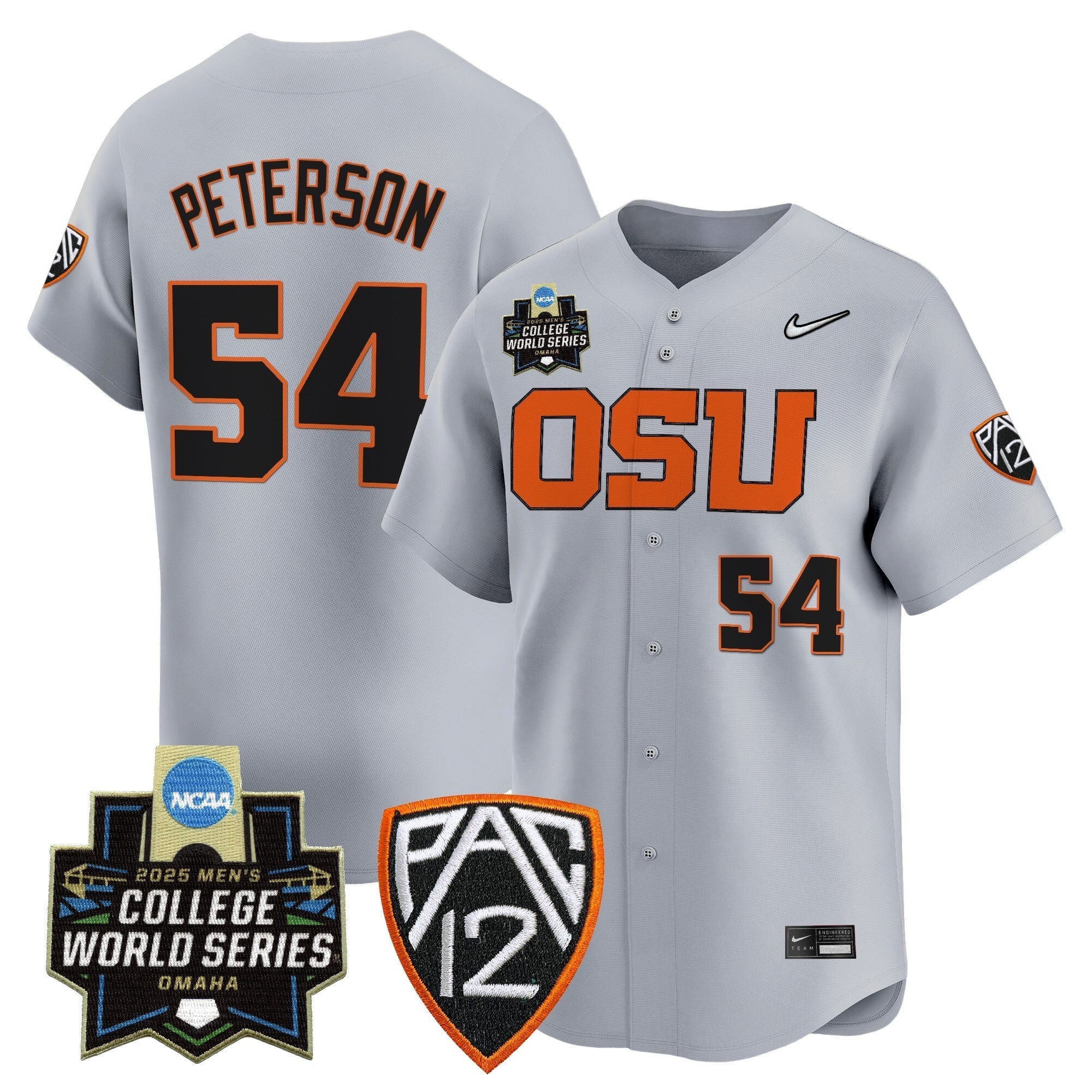 Oregon State Beavers 2025 World Series Vapor Premier Limited Jersey - Stitched