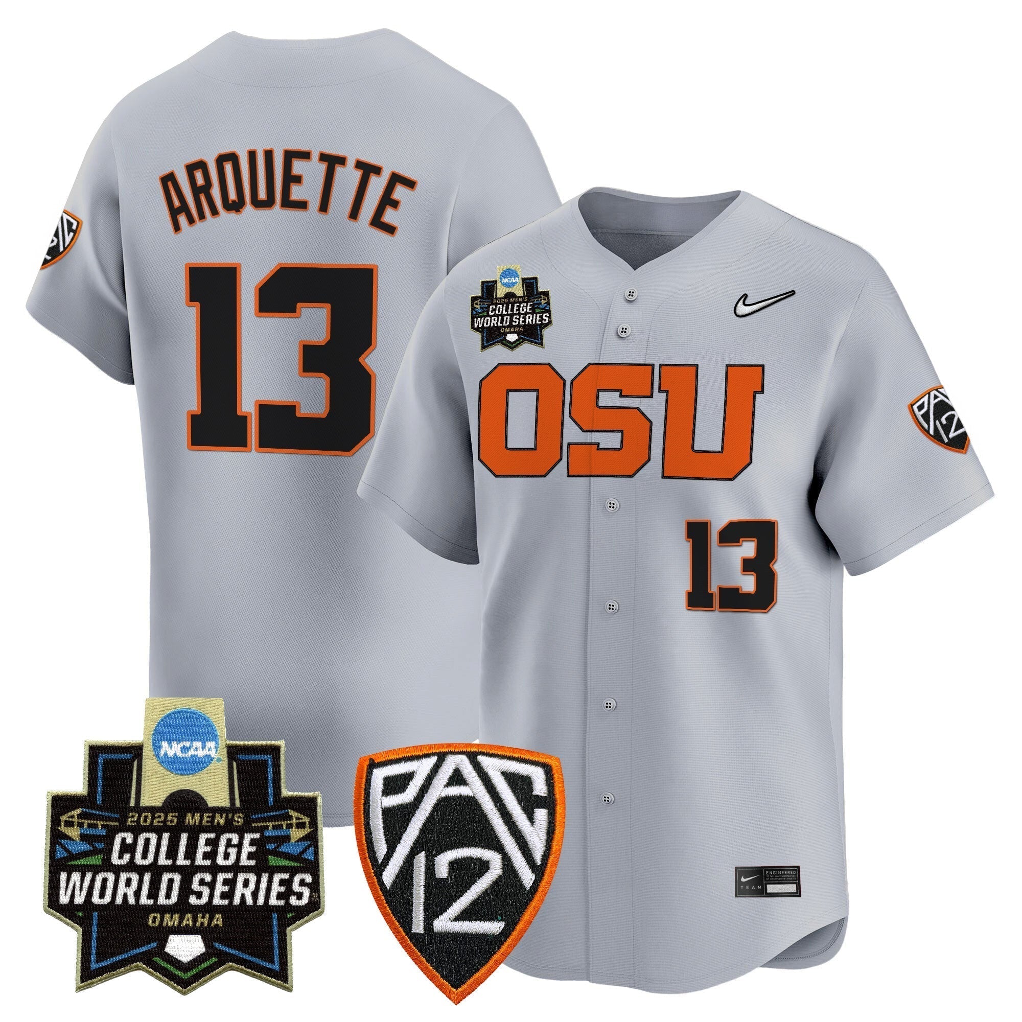 Oregon State Beavers 2025 World Series Vapor Premier Limited Jersey - Stitched