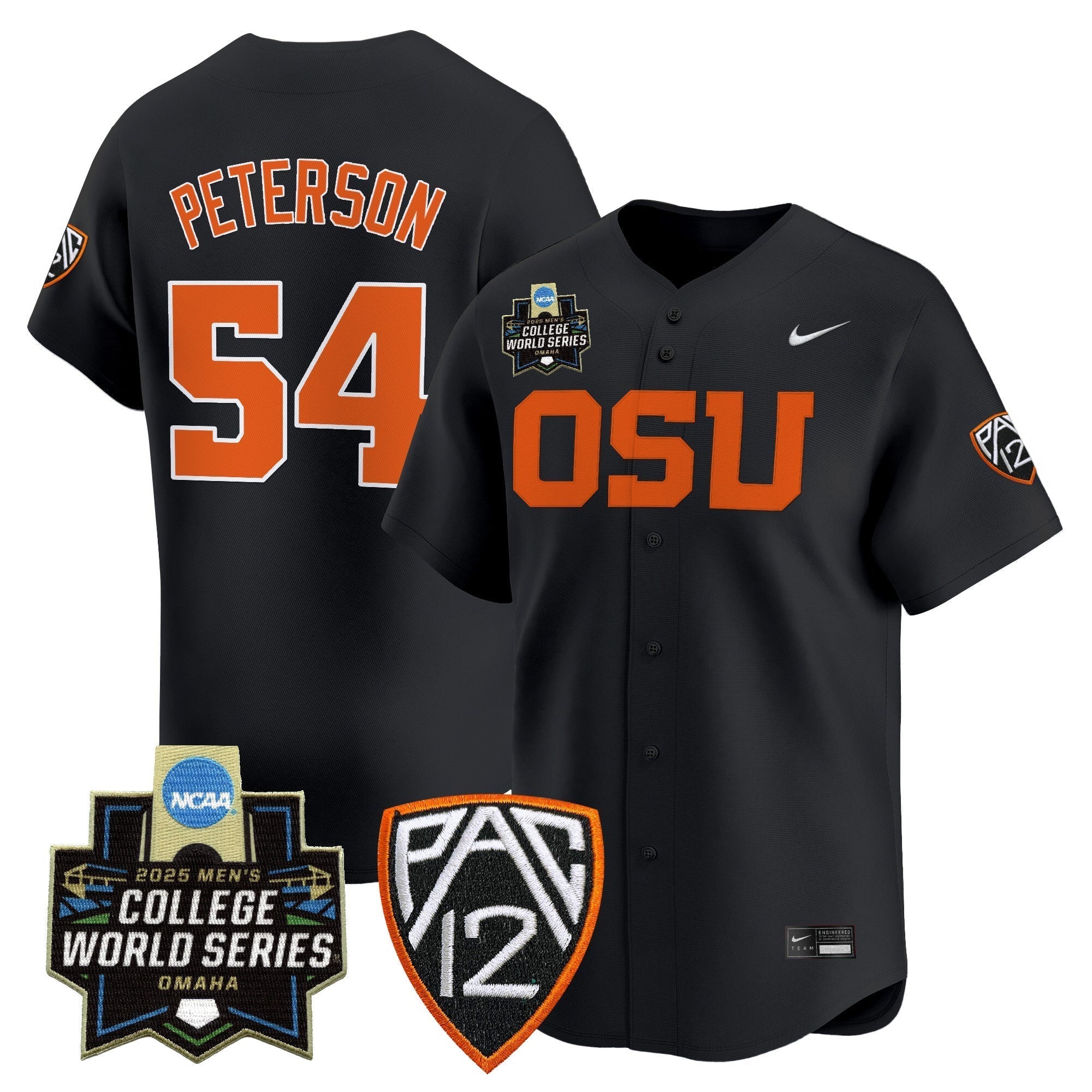 Oregon State Beavers 2025 World Series Vapor Premier Limited Jersey - Stitched