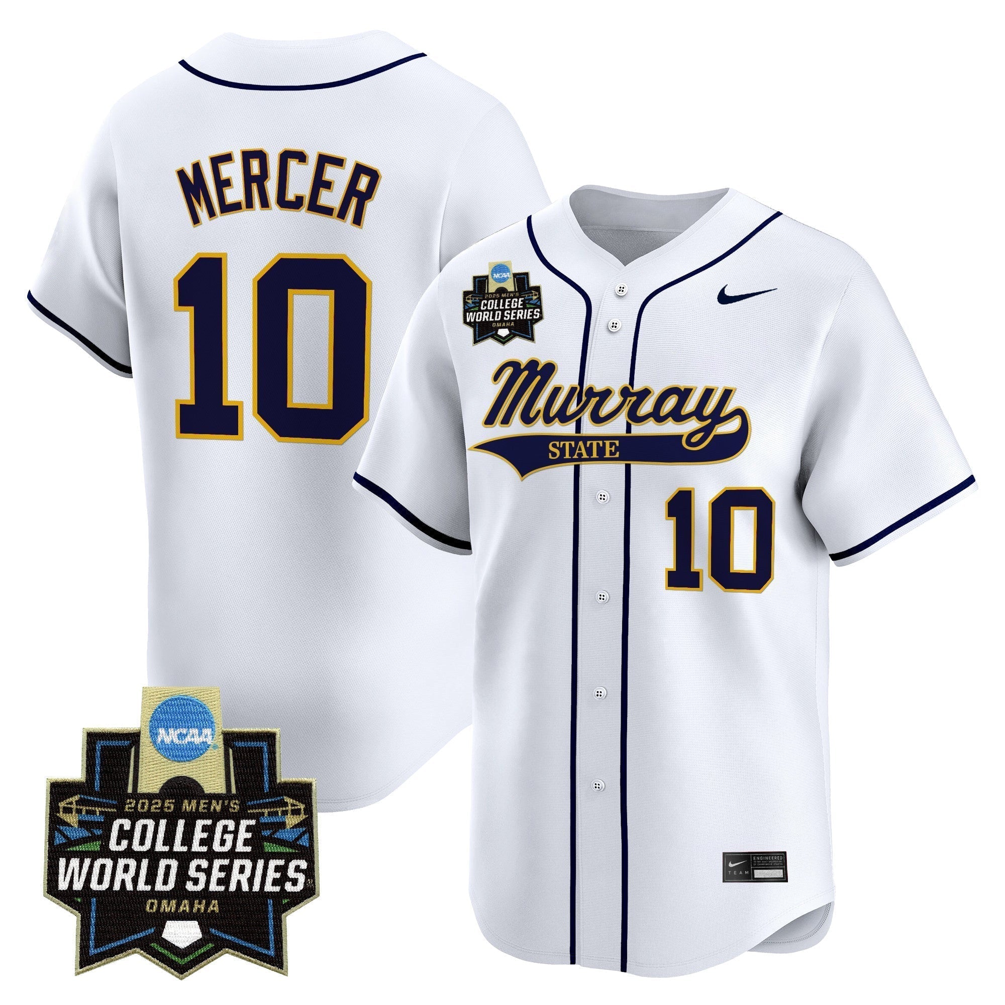 Murray State Racers 2025 World Series Vapor Premier Limited Jersey - Stitched