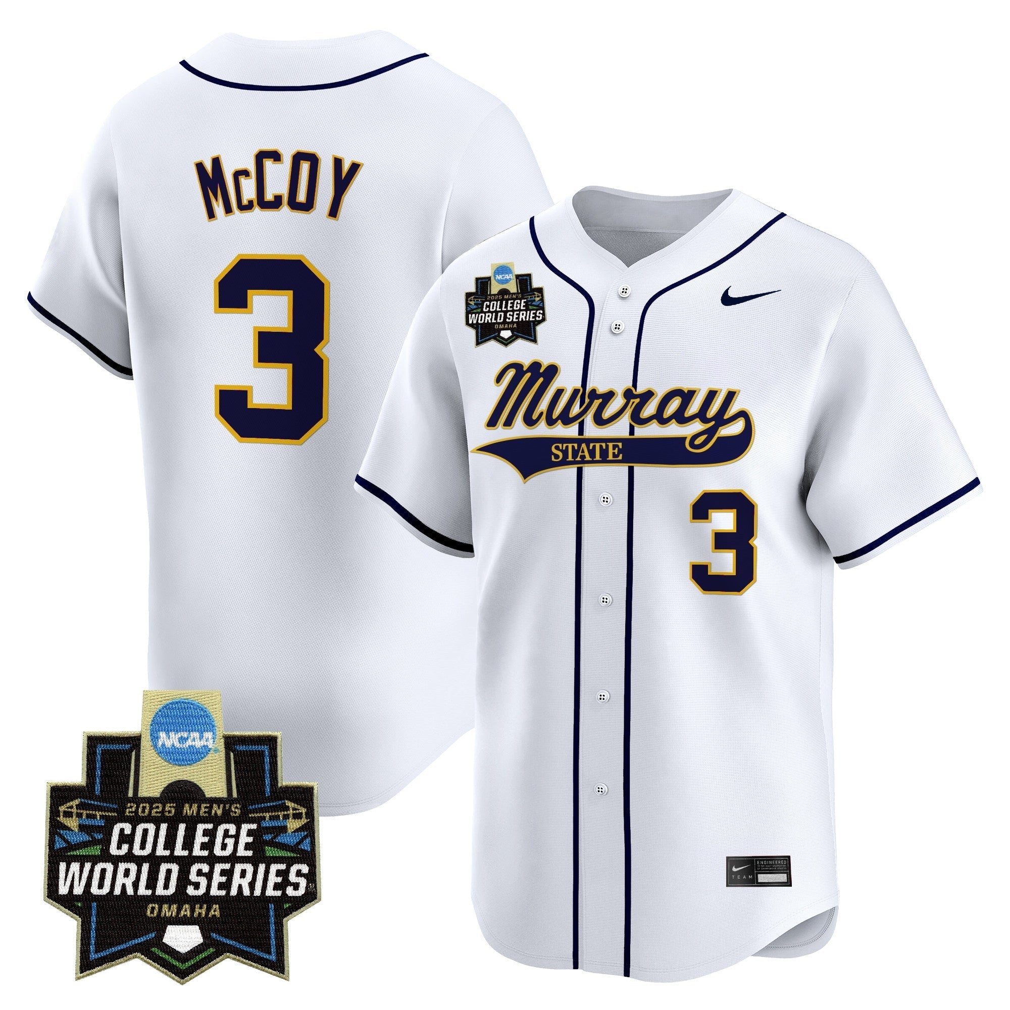 Murray State Racers 2025 World Series Vapor Premier Limited Jersey - Stitched