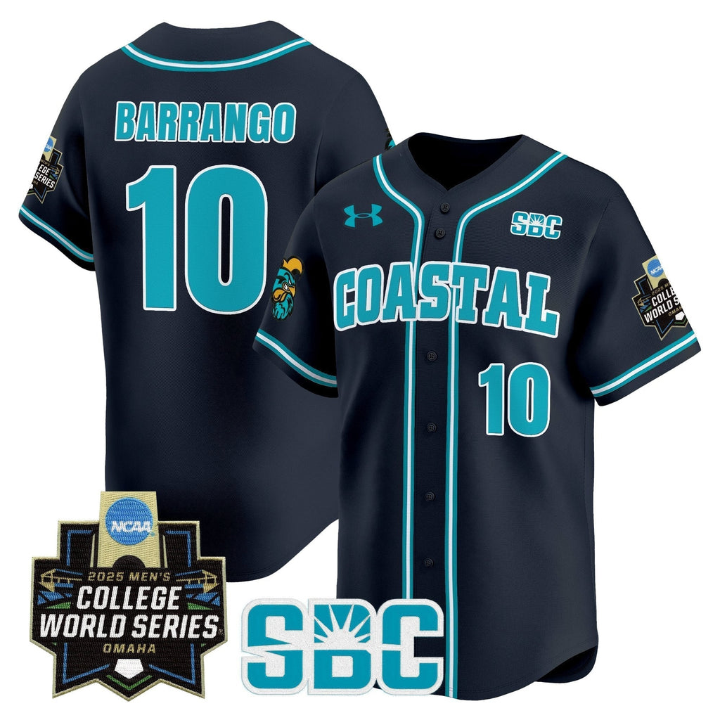 Coastal Carolina Chanticleers 2025 World Series Vapor Premier Limited Jersey - Stitched