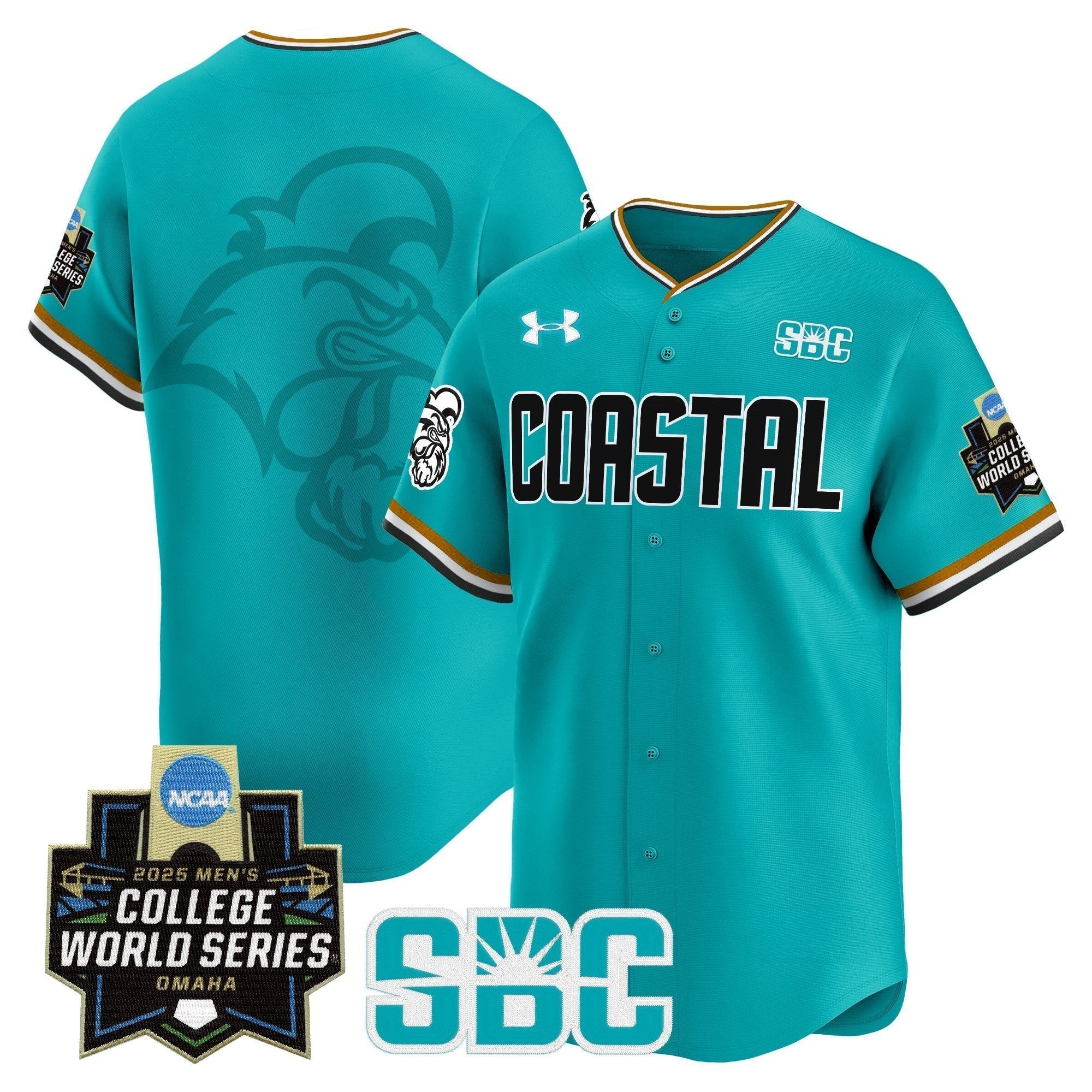 Coastal Carolina Chanticleers 2025 World Series Vapor Premier Limited Jersey - Stitched