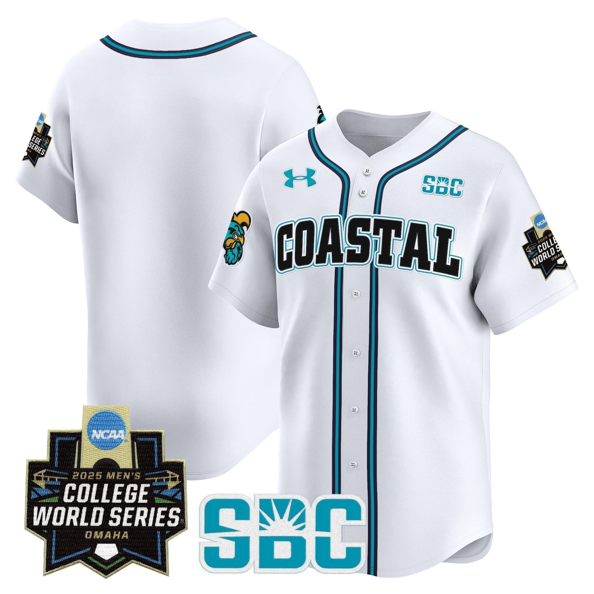 Coastal Carolina Chanticleers 2025 World Series Vapor Premier Limited Jersey - Stitched