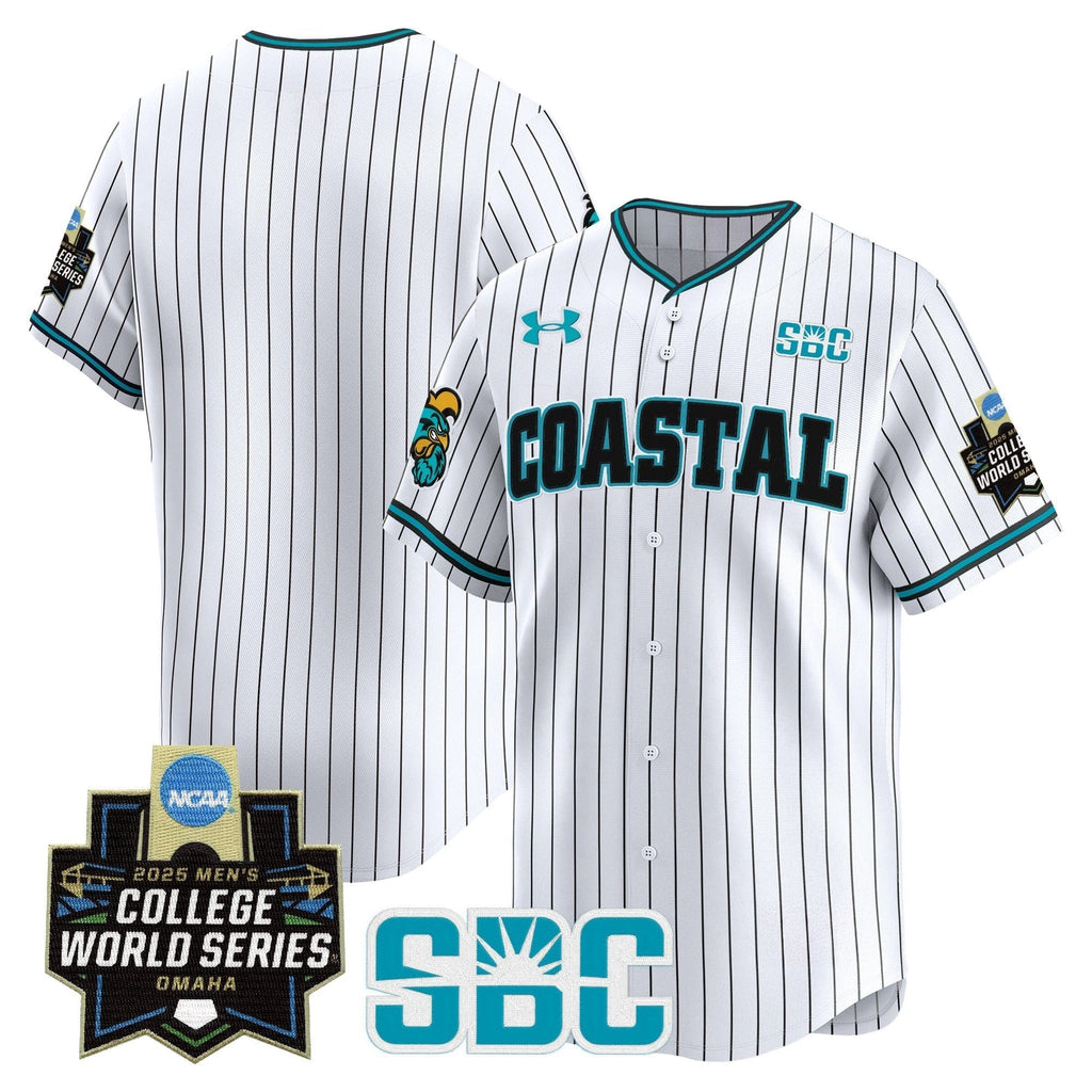 Coastal Carolina Chanticleers 2025 World Series Vapor Premier Limited Jersey - Stitched