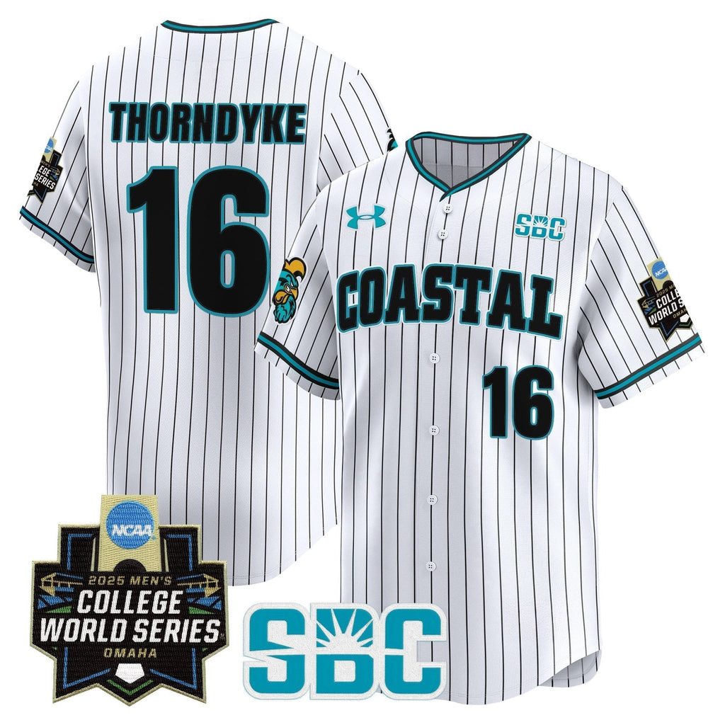 Coastal Carolina Chanticleers 2025 World Series Vapor Premier Limited Jersey - Stitched