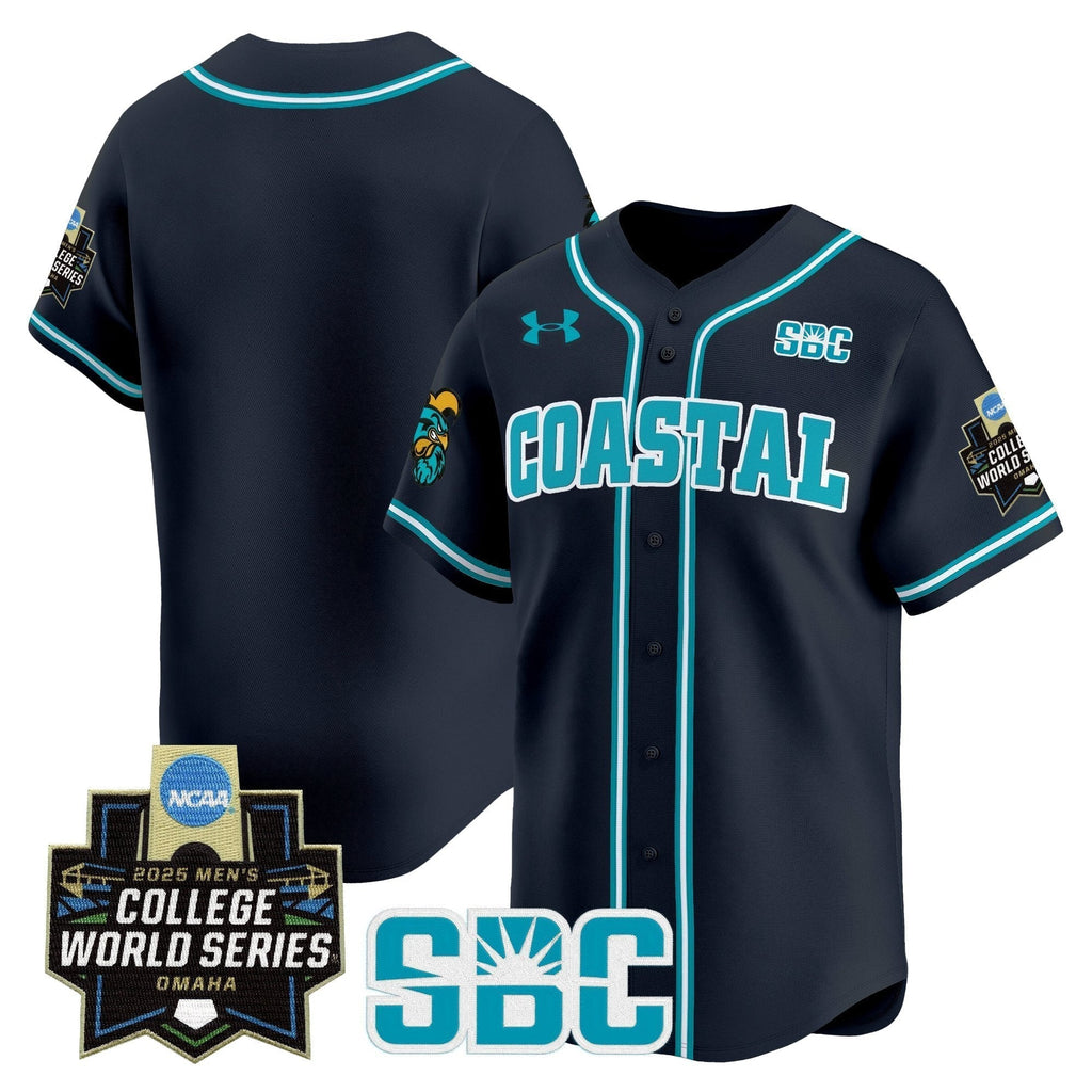 Coastal Carolina Chanticleers 2025 World Series Vapor Premier Limited Jersey - Stitched