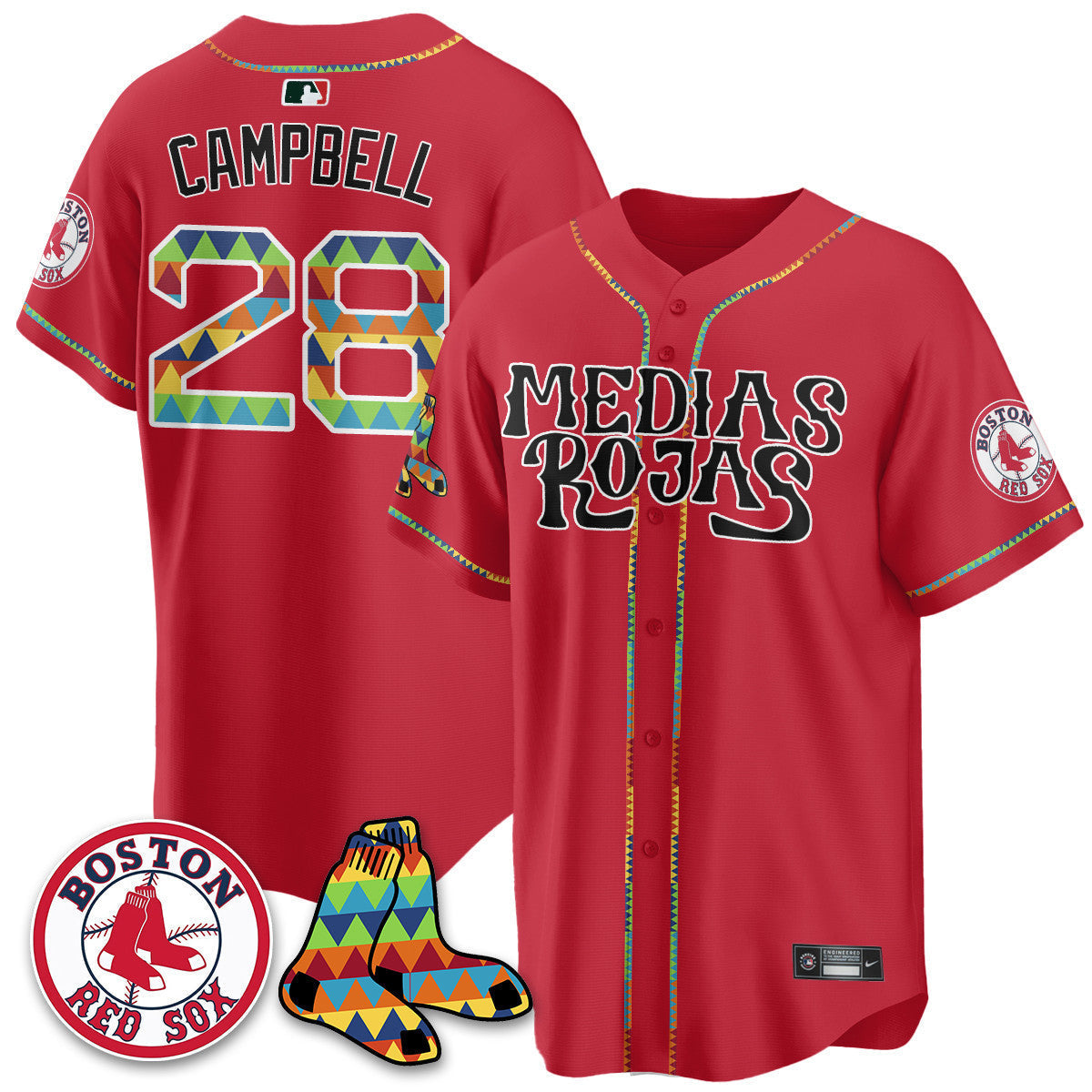BOS "Medias Rojas" Limited Jersey - Stitched