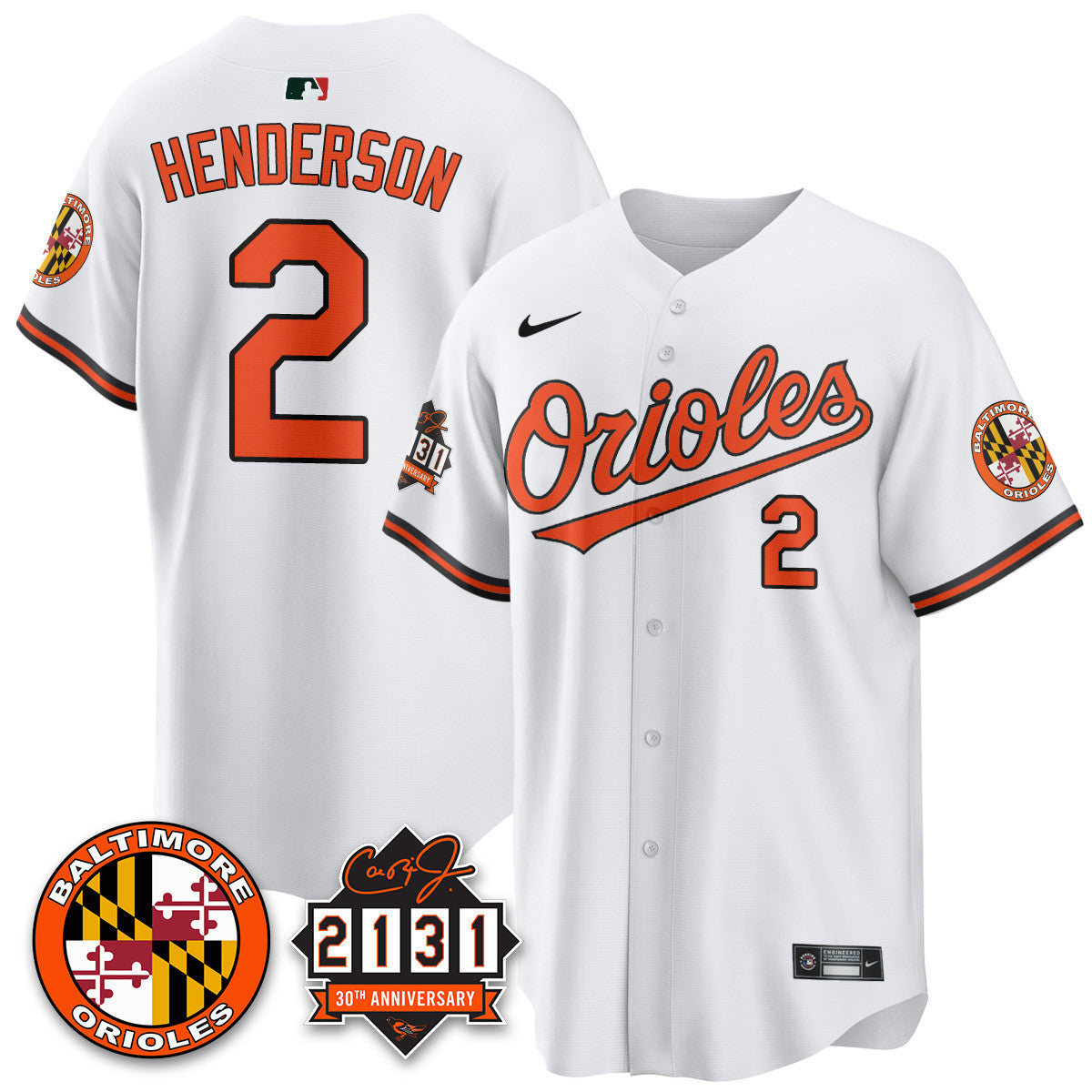 Women's Baltimore Orioles "30th Anniversary of 2131" Limited Jersey - All Stitched