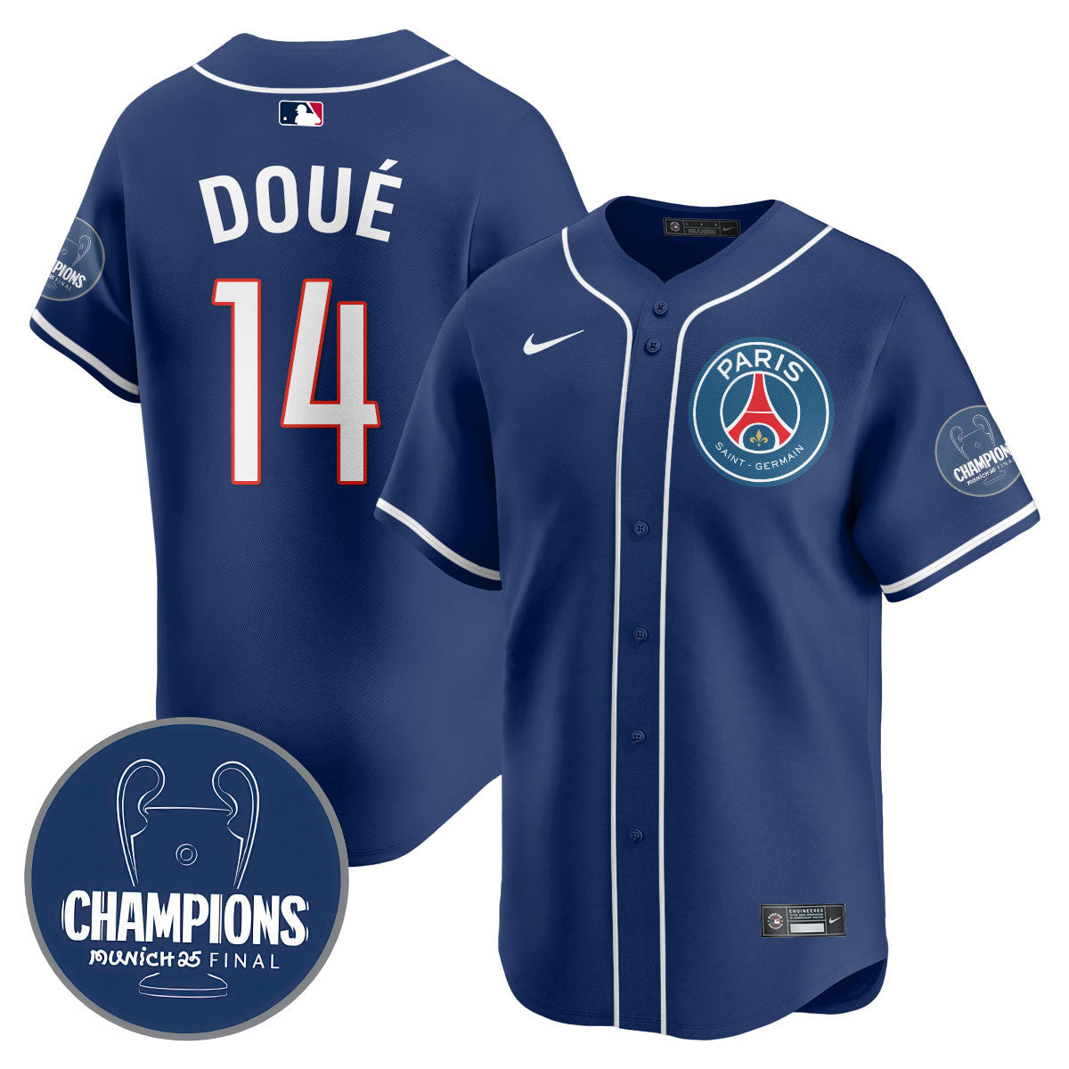Paris Saint-Germain 2025 Soccer x Baseball Limited Jersey - Stitched