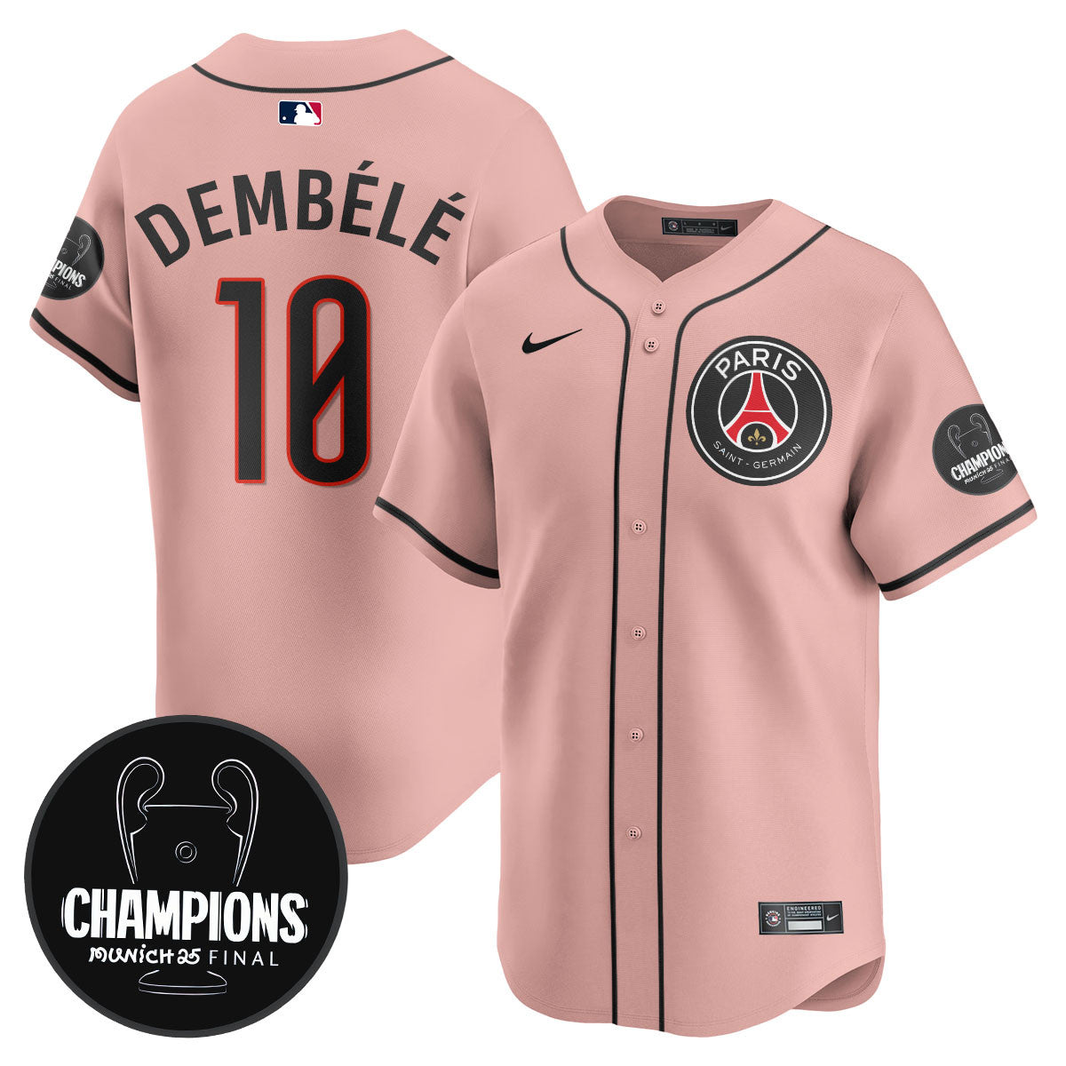 Paris Saint-Germain 2025 Soccer x Baseball Limited Jersey - Stitched