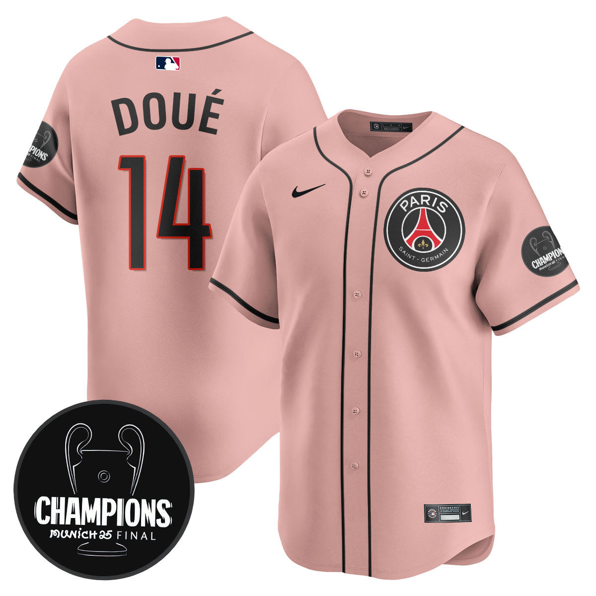 Paris Saint-Germain 2025 Soccer x Baseball Limited Jersey - Stitched