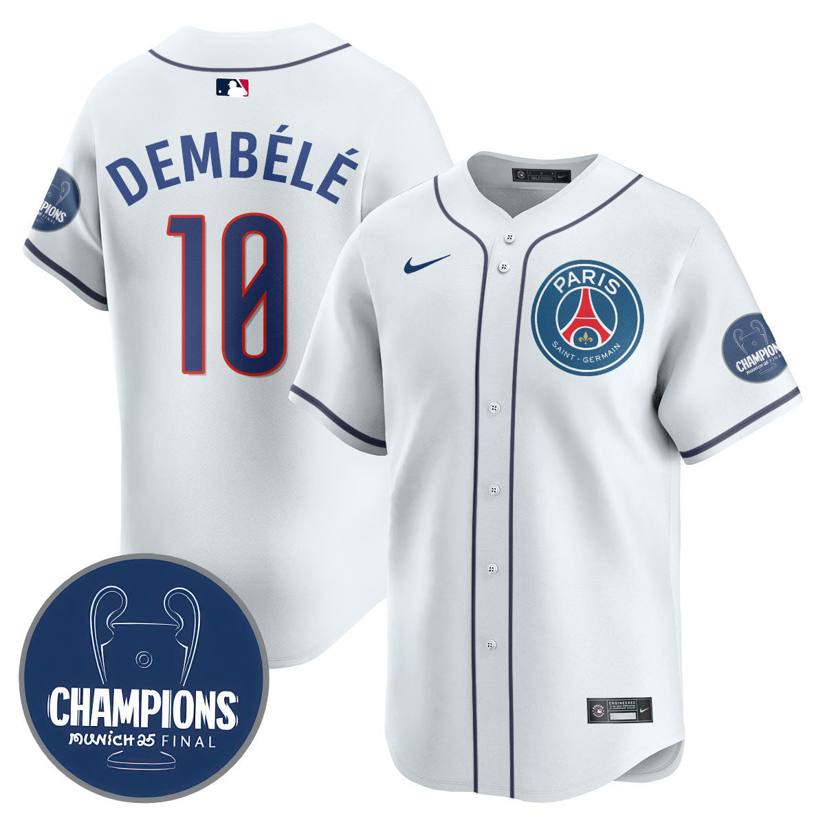 Paris Saint-Germain 2025 Soccer x Baseball Limited Jersey - Stitched