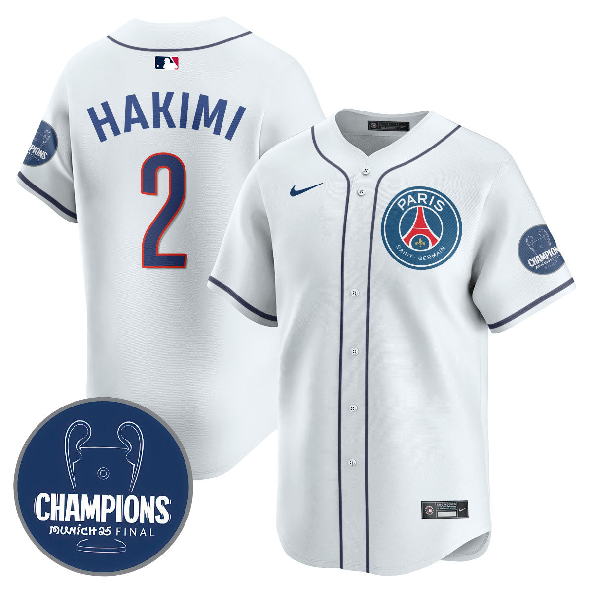 Paris Saint-Germain 2025 Soccer x Baseball Limited Jersey - Stitched
