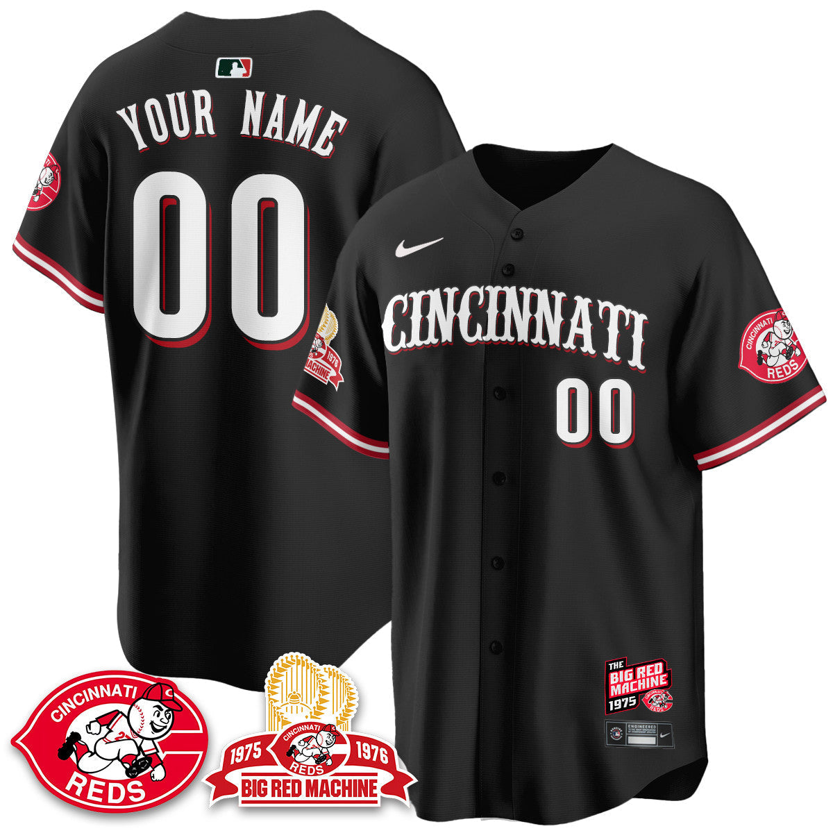 CIN Big Red Machine 50th Anniversary Jersey - Stitched