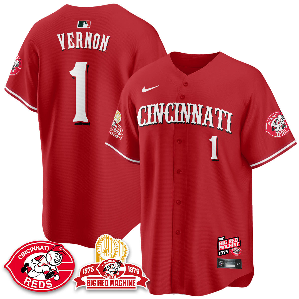 CIN Big Red Machine 50th Anniversary Jersey - Stitched