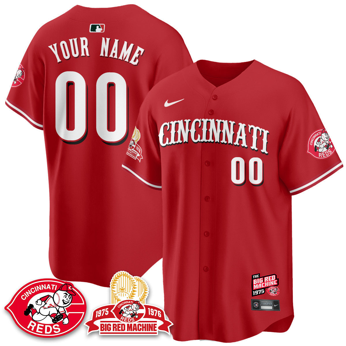 CIN Big Red Machine 50th Anniversary Jersey - Stitched