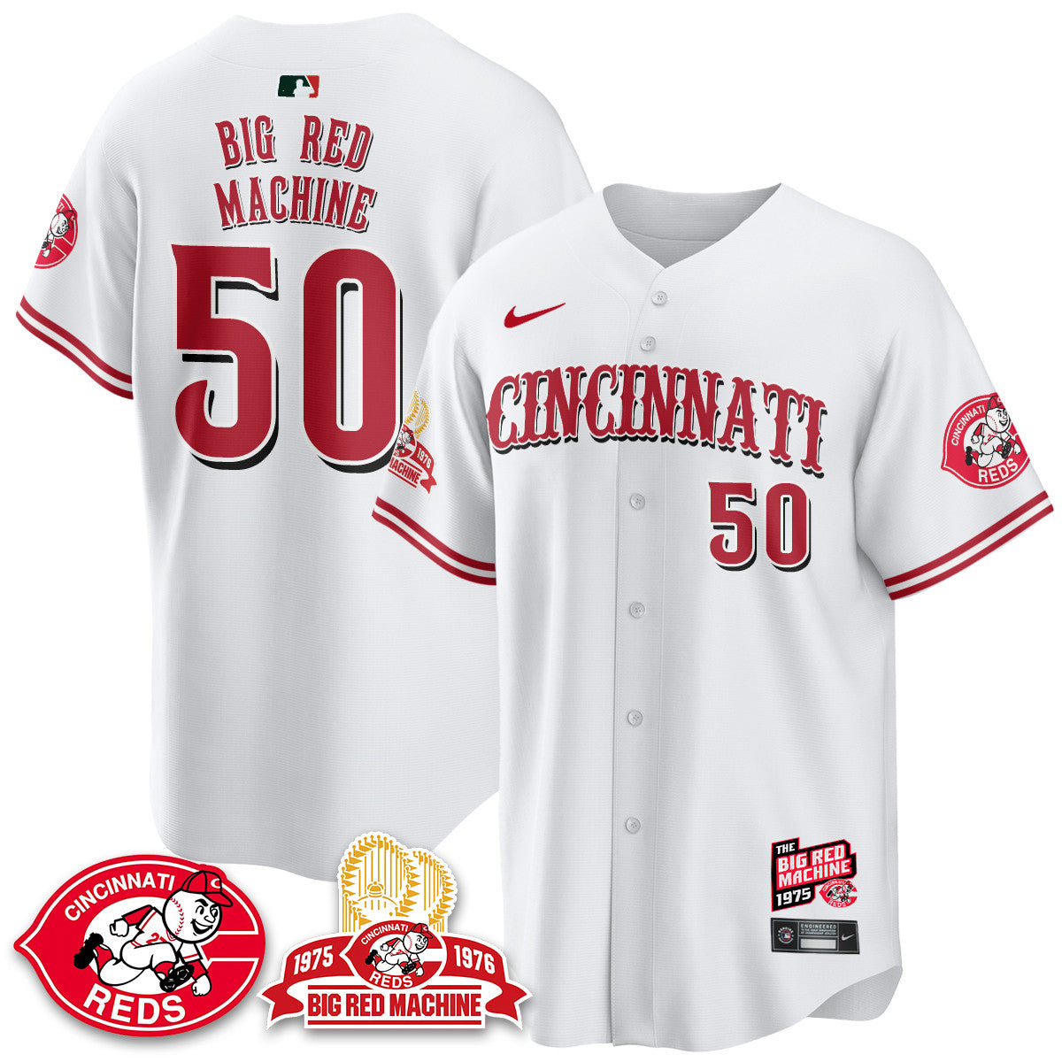 CIN Big Red Machine 50th Anniversary Jersey - Stitched