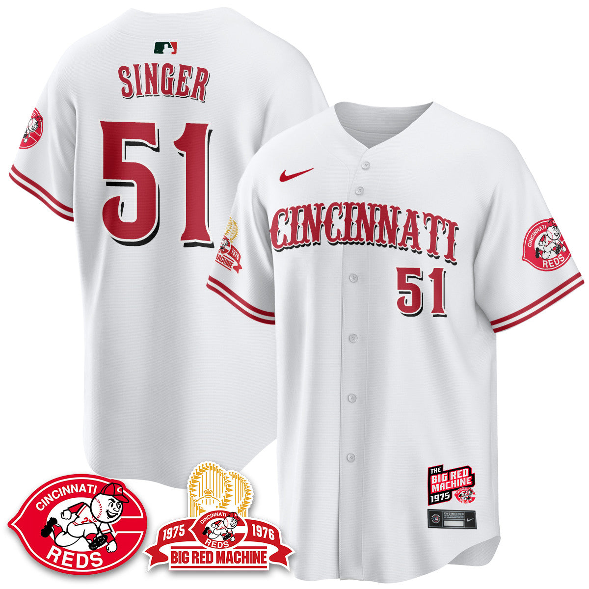 CIN Big Red Machine 50th Anniversary Jersey - Stitched