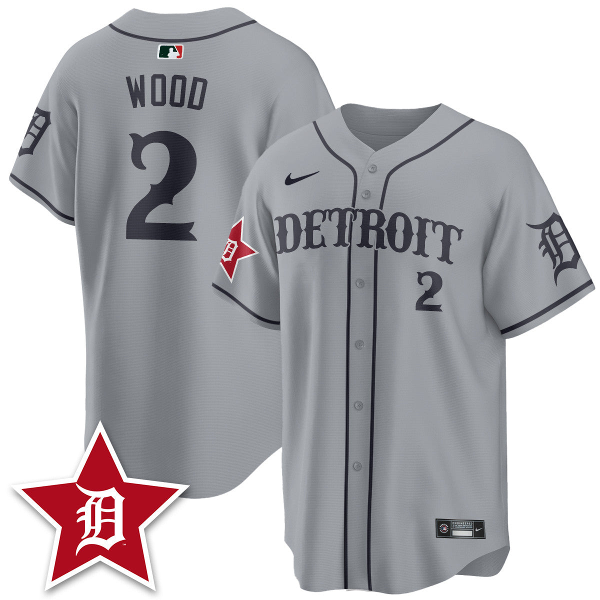 DET Black In Baseball Style Limited Jersey - Stitched