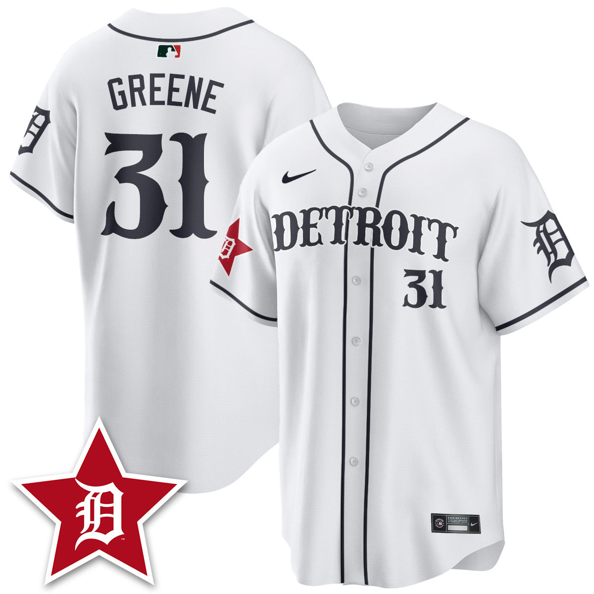 DET Black In Baseball Style Limited Jersey - Stitched