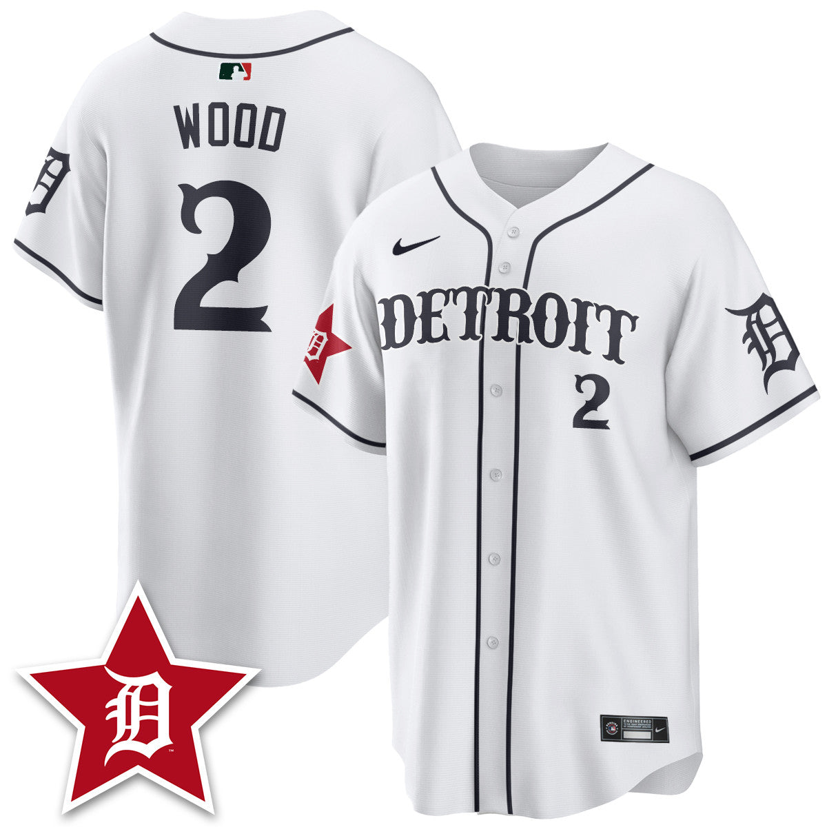 DET Black In Baseball Style Limited Jersey - Stitched
