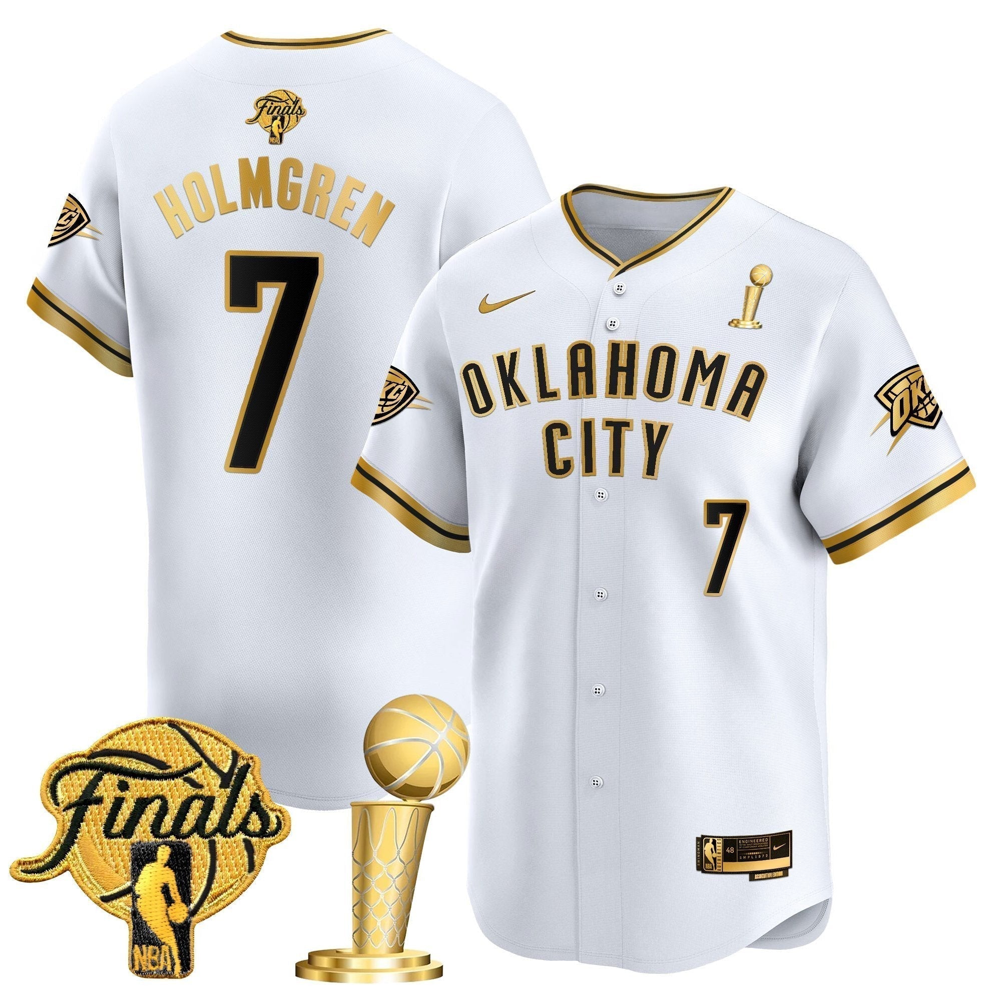 OKC 2025 Champions Vapor Baseball Jersey - Stitched
