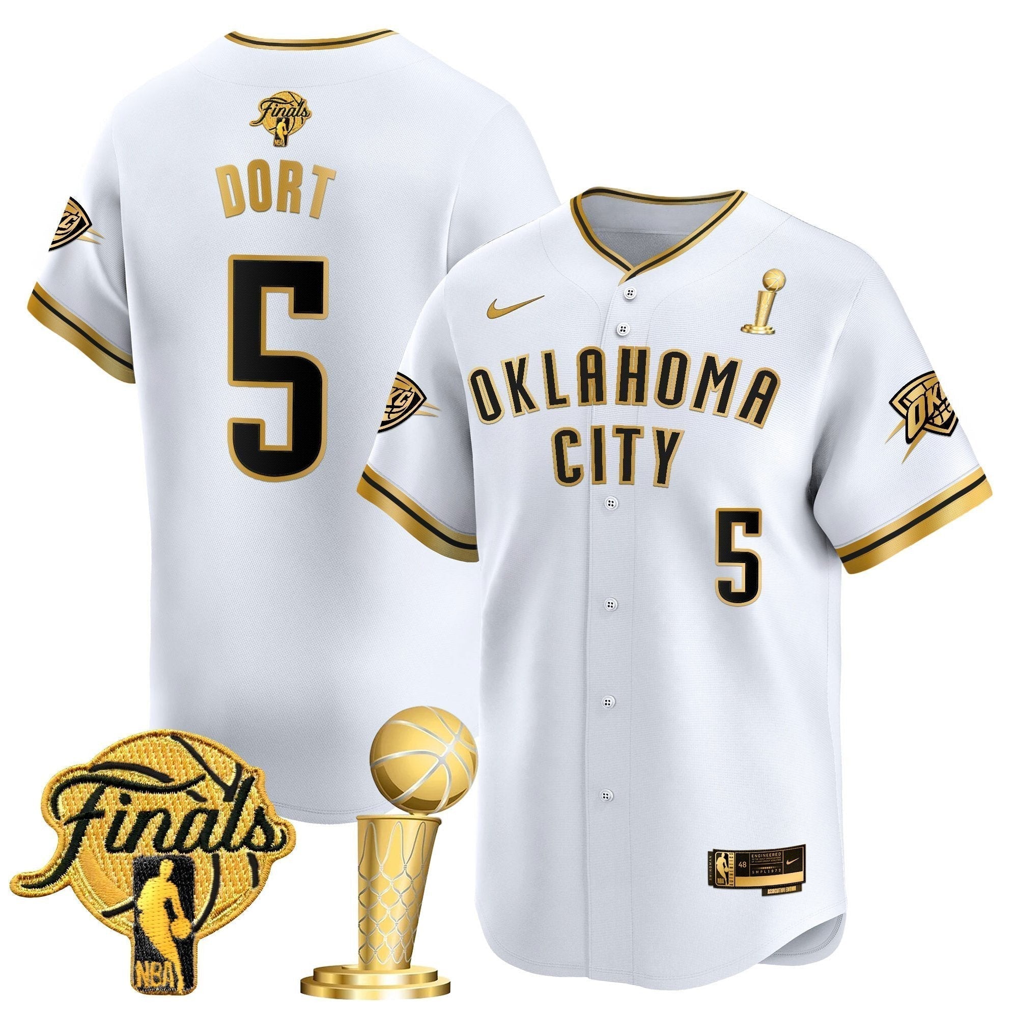OKC 2025 Champions Vapor Baseball Jersey - Stitched