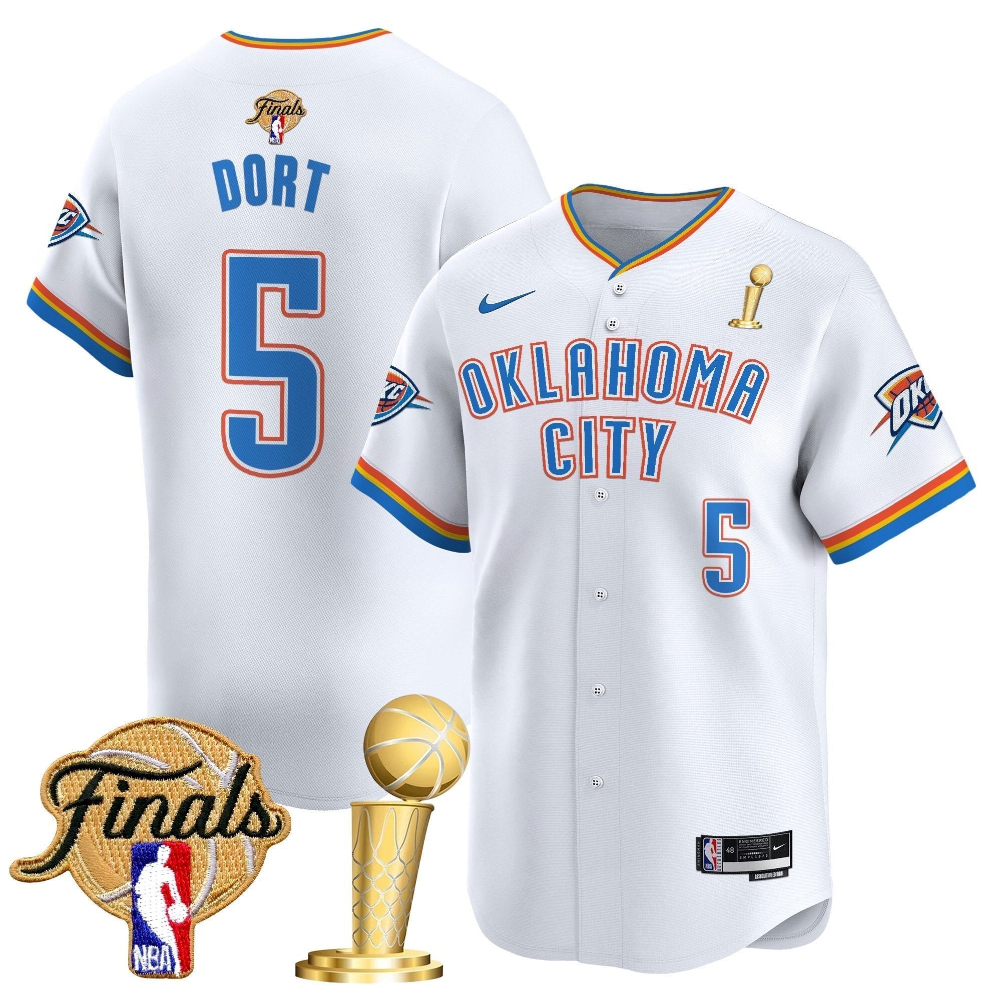 OKC 2025 Champions Vapor Baseball Jersey - Stitched