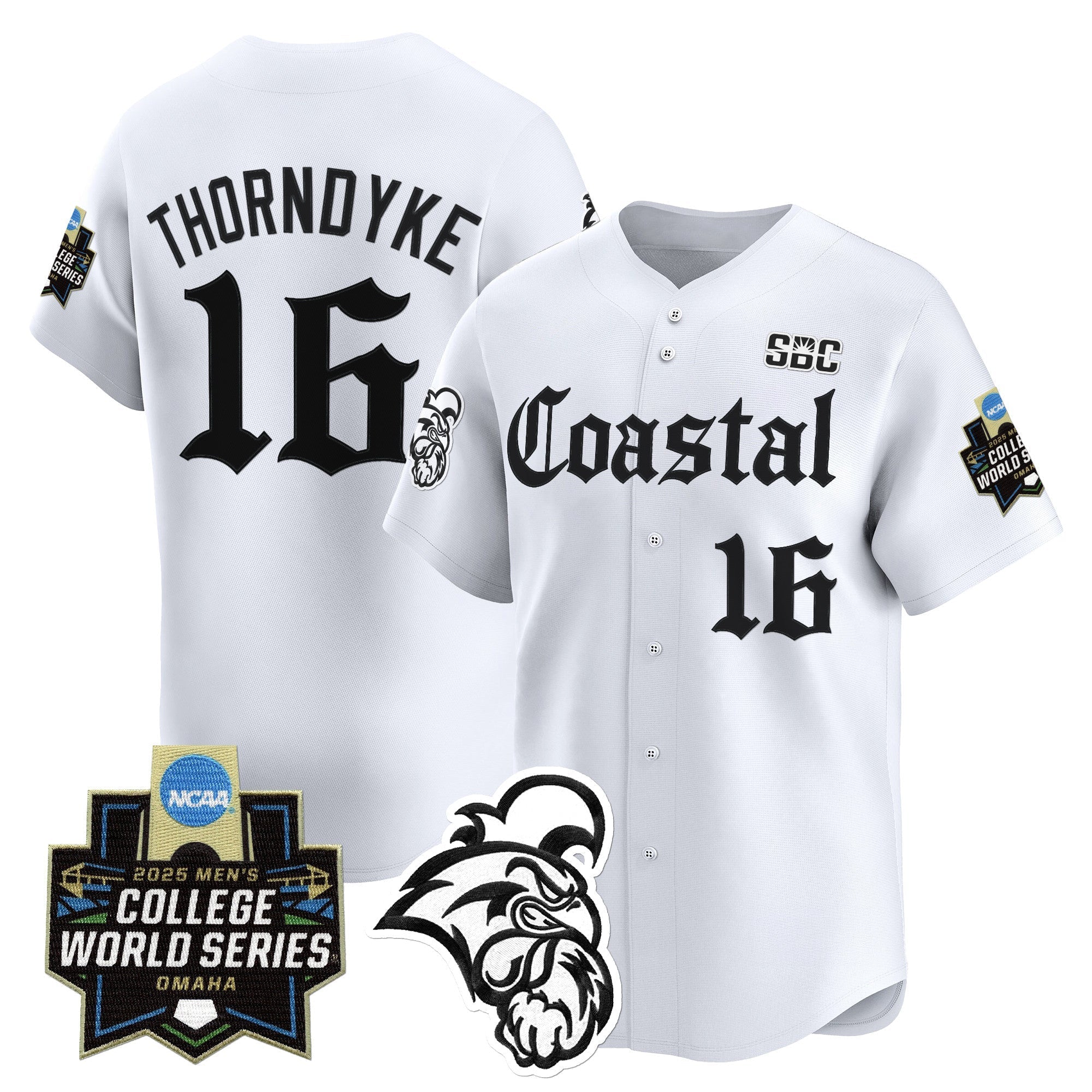 Coastal Carolina Chanticleers 2025 World Series 'Gothic Coastline Edition' Vapor Premier Limited Jersey - Stitched