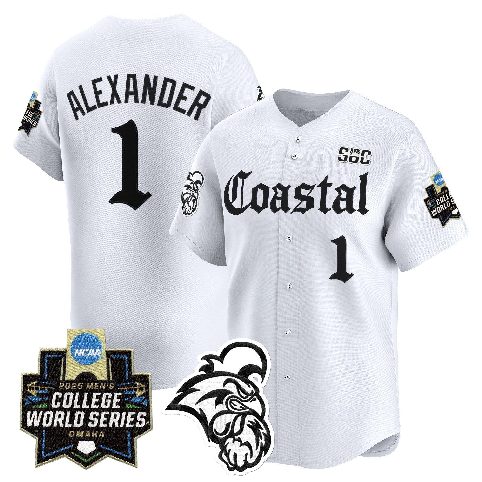 Coastal Carolina Chanticleers 2025 World Series 'Gothic Coastline Edition' Vapor Premier Limited Jersey - Stitched