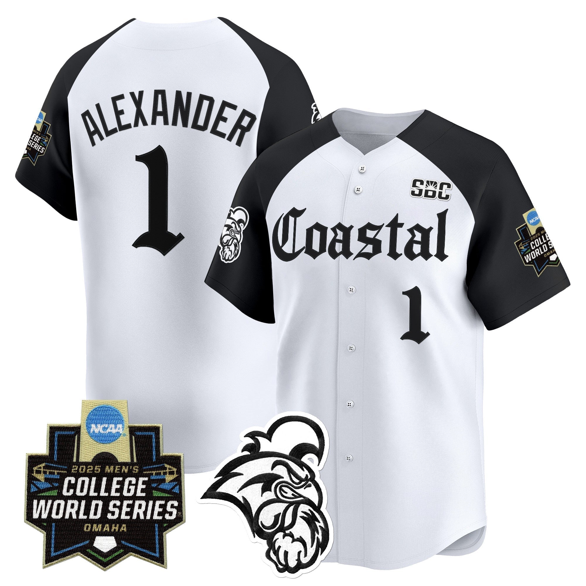 Coastal Carolina Chanticleers 2025 World Series 'Gothic Coastline Edition' Vapor Premier Limited Jersey - Stitched