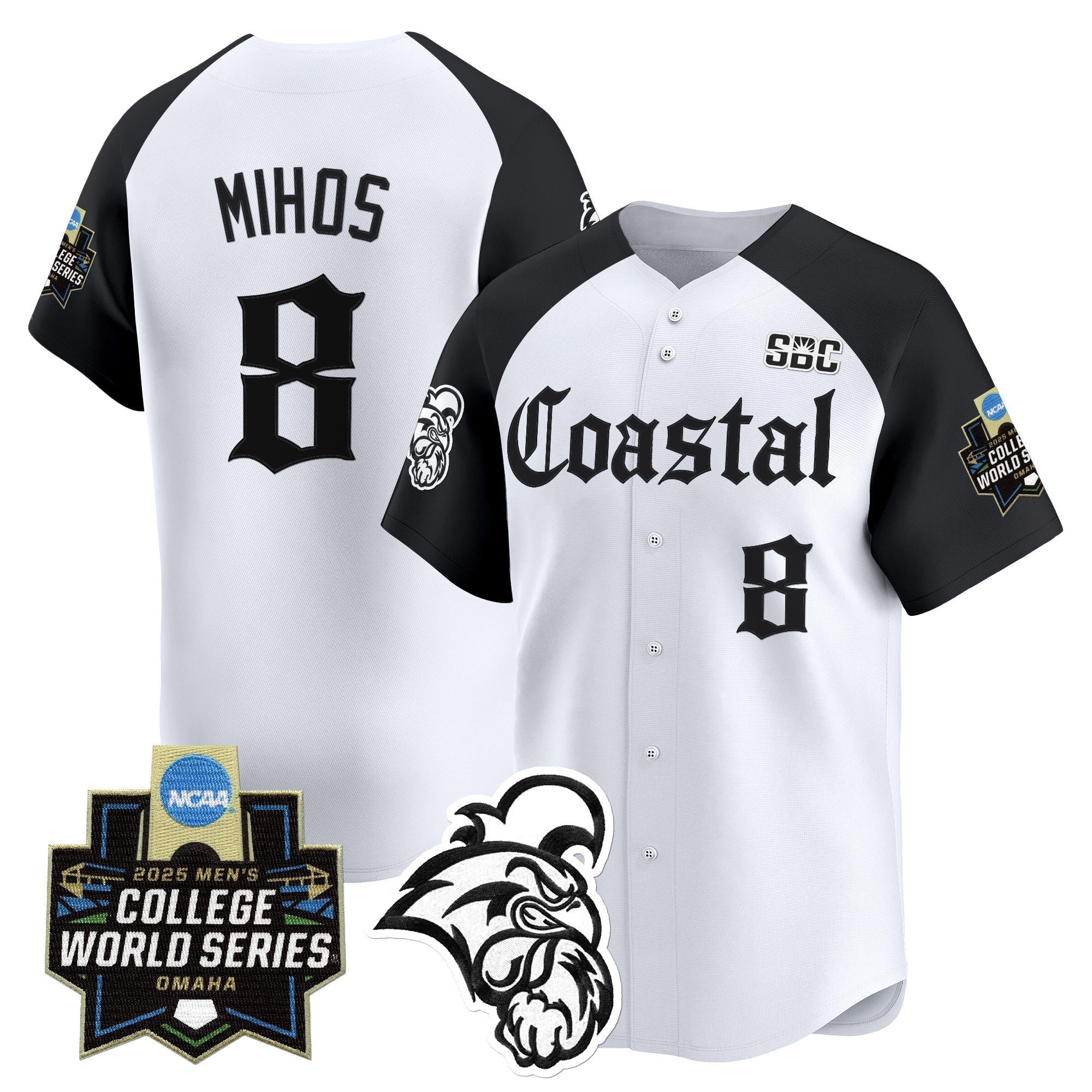 Coastal Carolina Chanticleers 2025 World Series 'Gothic Coastline Edition' Vapor Premier Limited Jersey - Stitched