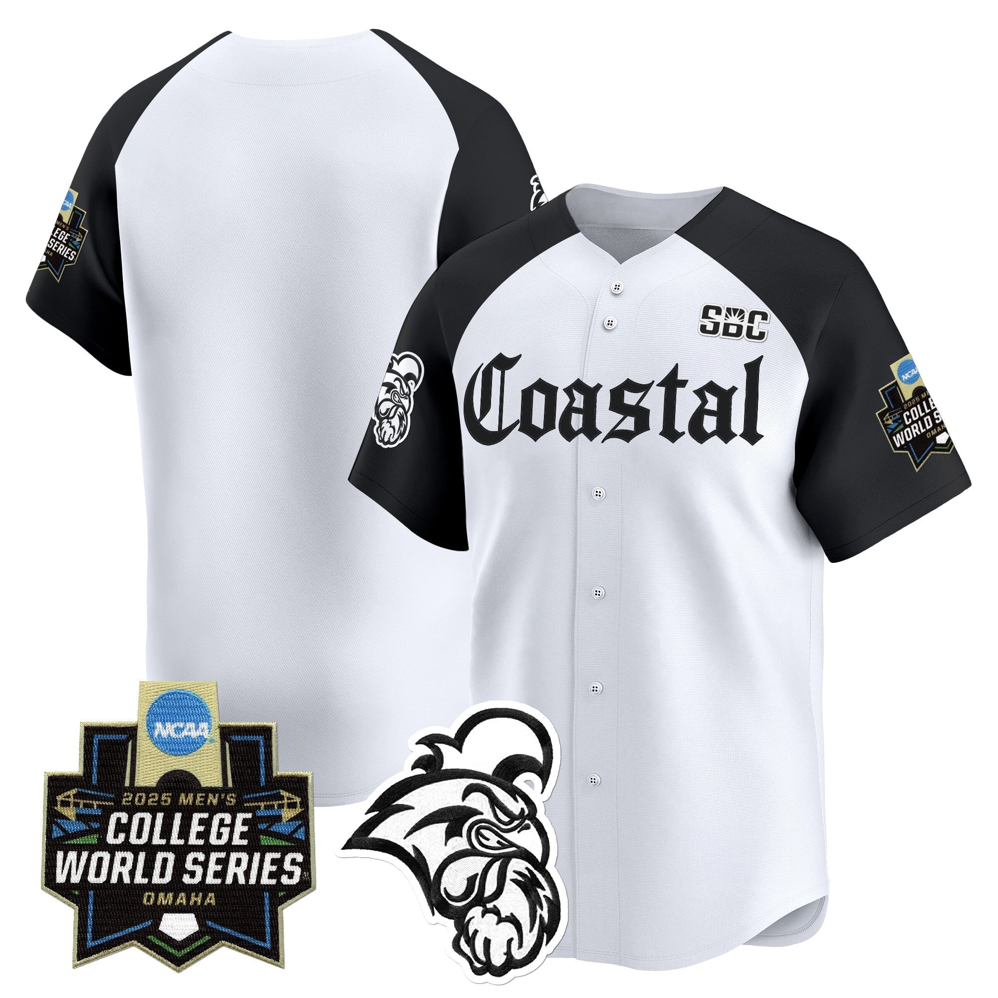 Coastal Carolina Chanticleers 2025 World Series 'Gothic Coastline Edition' Vapor Premier Limited Jersey - Stitched
