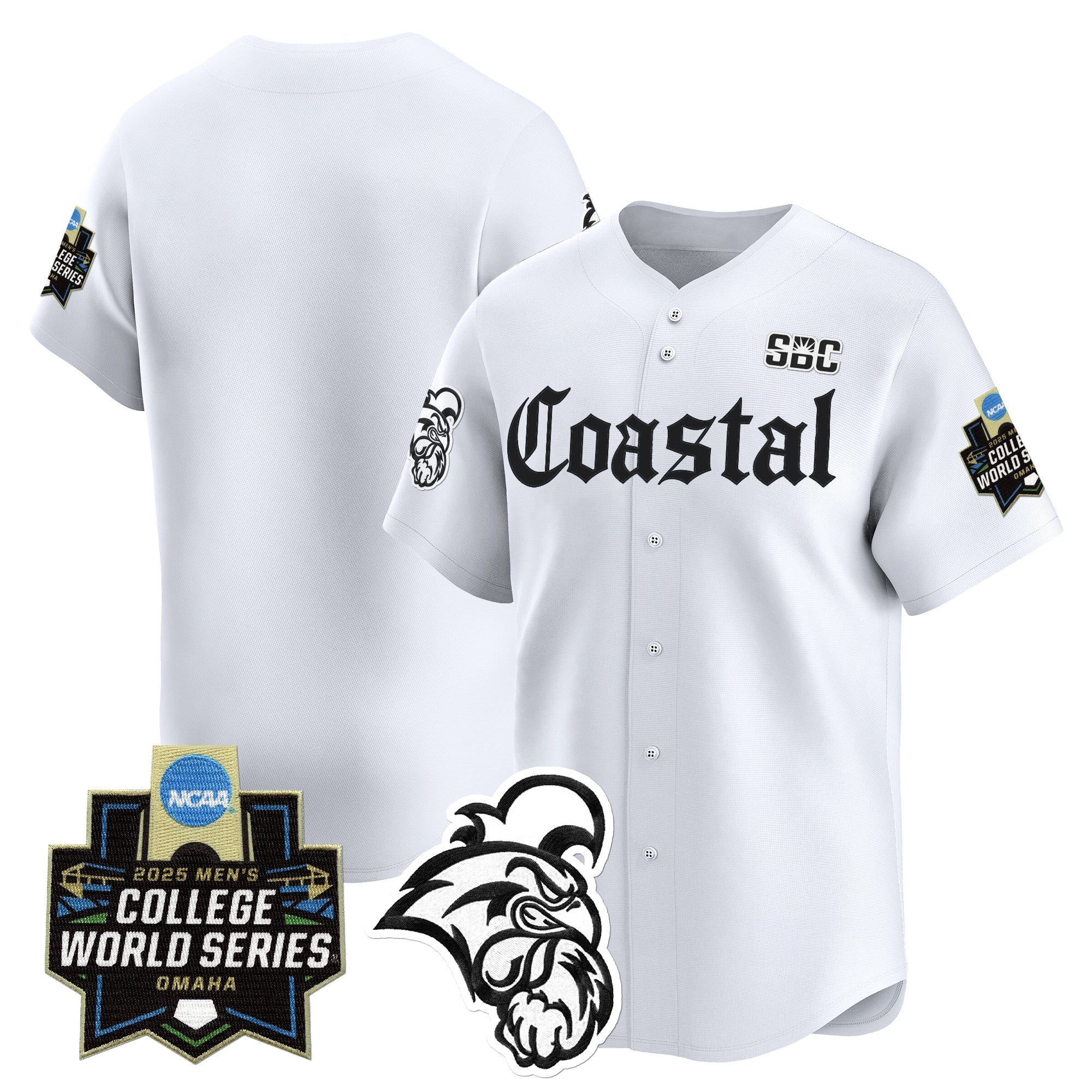 Coastal Carolina Chanticleers 2025 World Series 'Gothic Coastline Edition' Vapor Premier Limited Jersey - Stitched