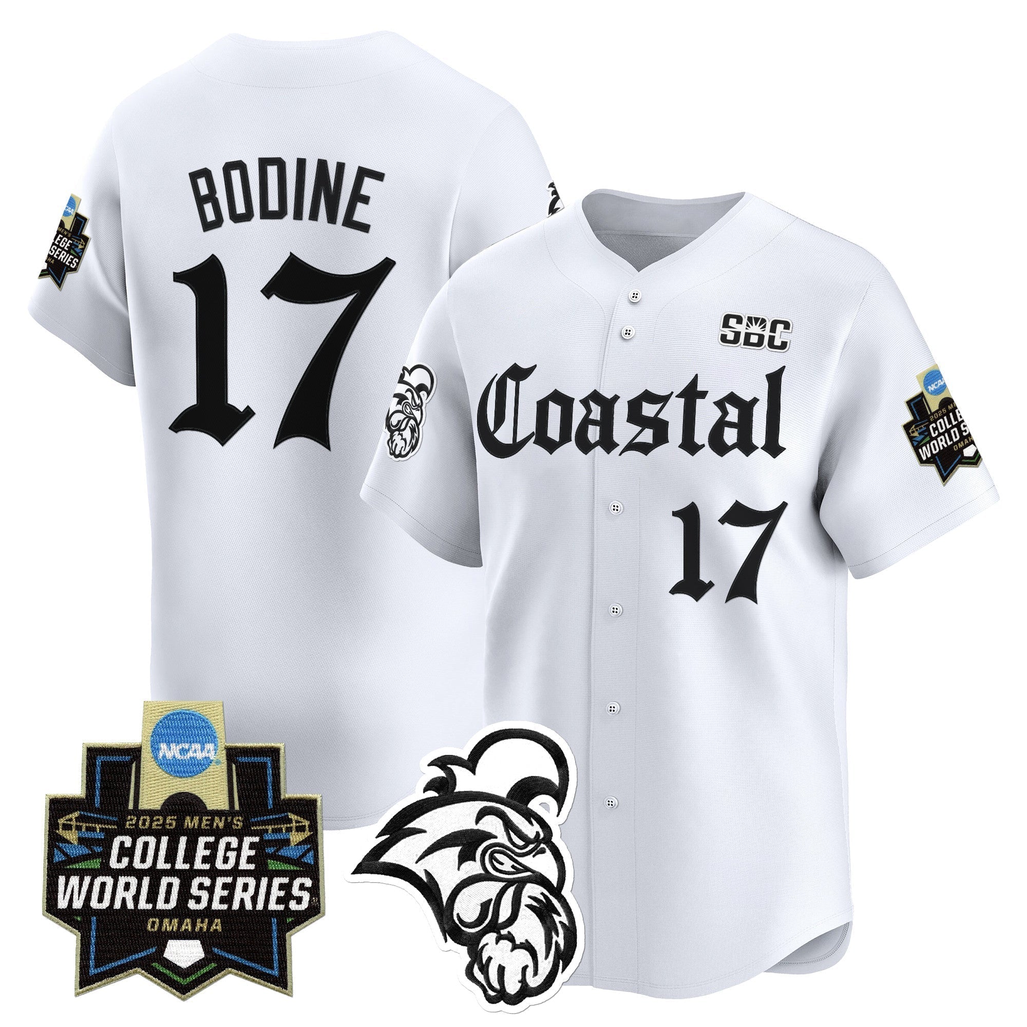 Coastal Carolina Chanticleers 2025 World Series 'Gothic Coastline Edition' Vapor Premier Limited Jersey - Stitched