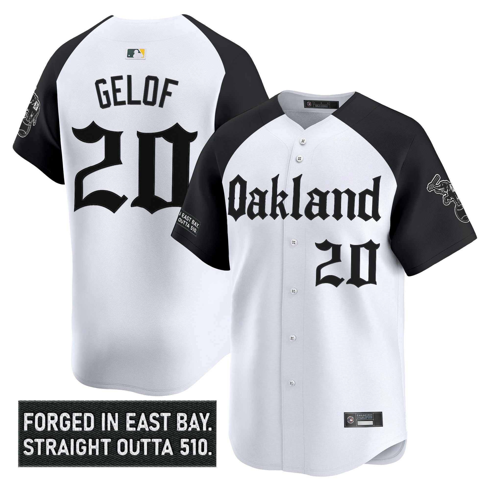 OAK 'Gothic East Bay Edition' Vapor Premier Limited Jersey - Stitched