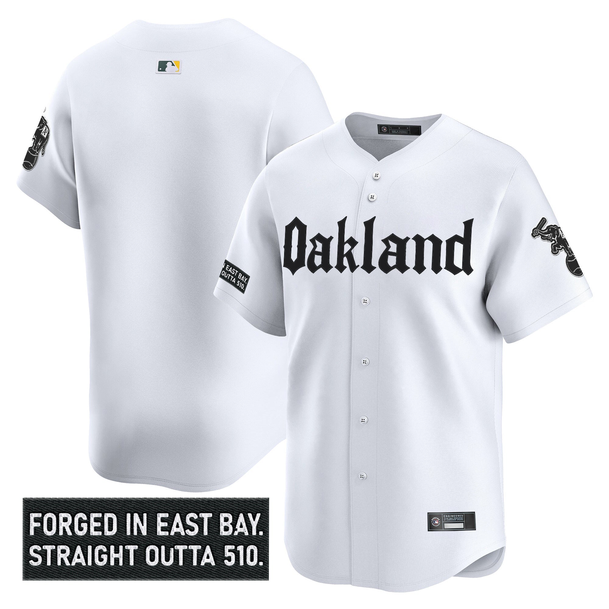 OAK 'Gothic East Bay Edition' Vapor Premier Limited Jersey - Stitched