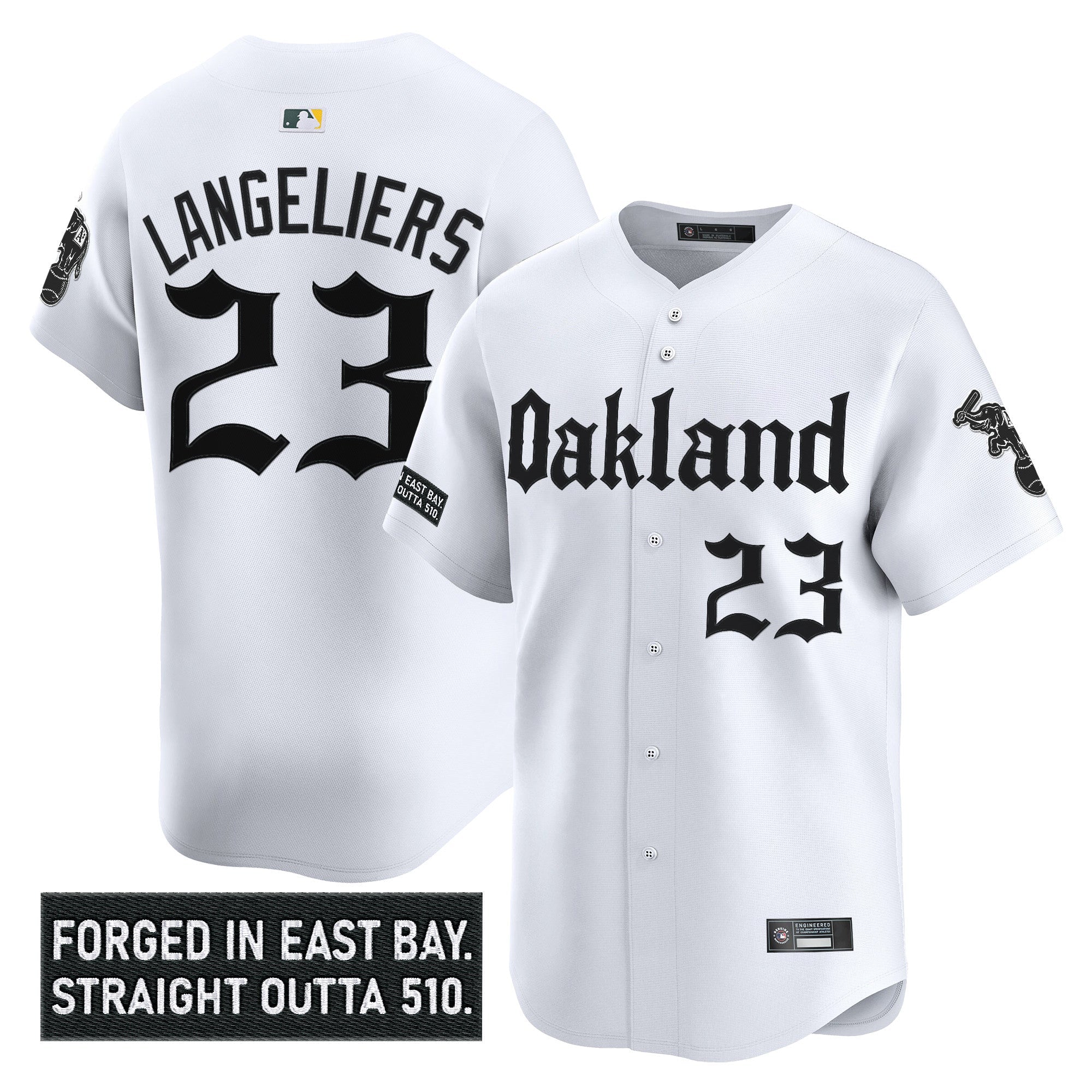OAK 'Gothic East Bay Edition' Vapor Premier Limited Jersey - Stitched